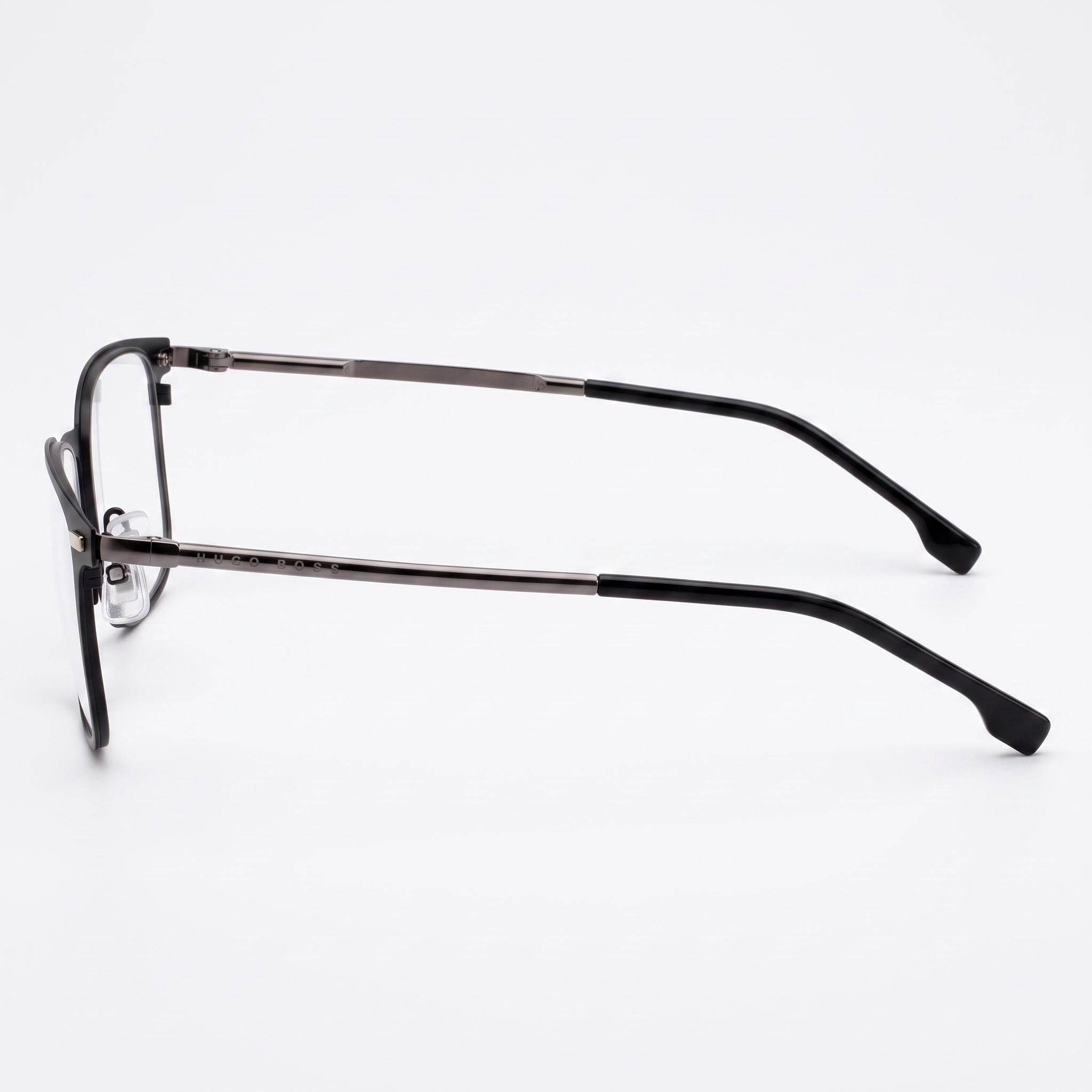 Hugo Boss Boss 1021 Men's Eyeglasses with Metal Frame in Matte Black finish, featuring a 52mm Lens Width., Photo 2