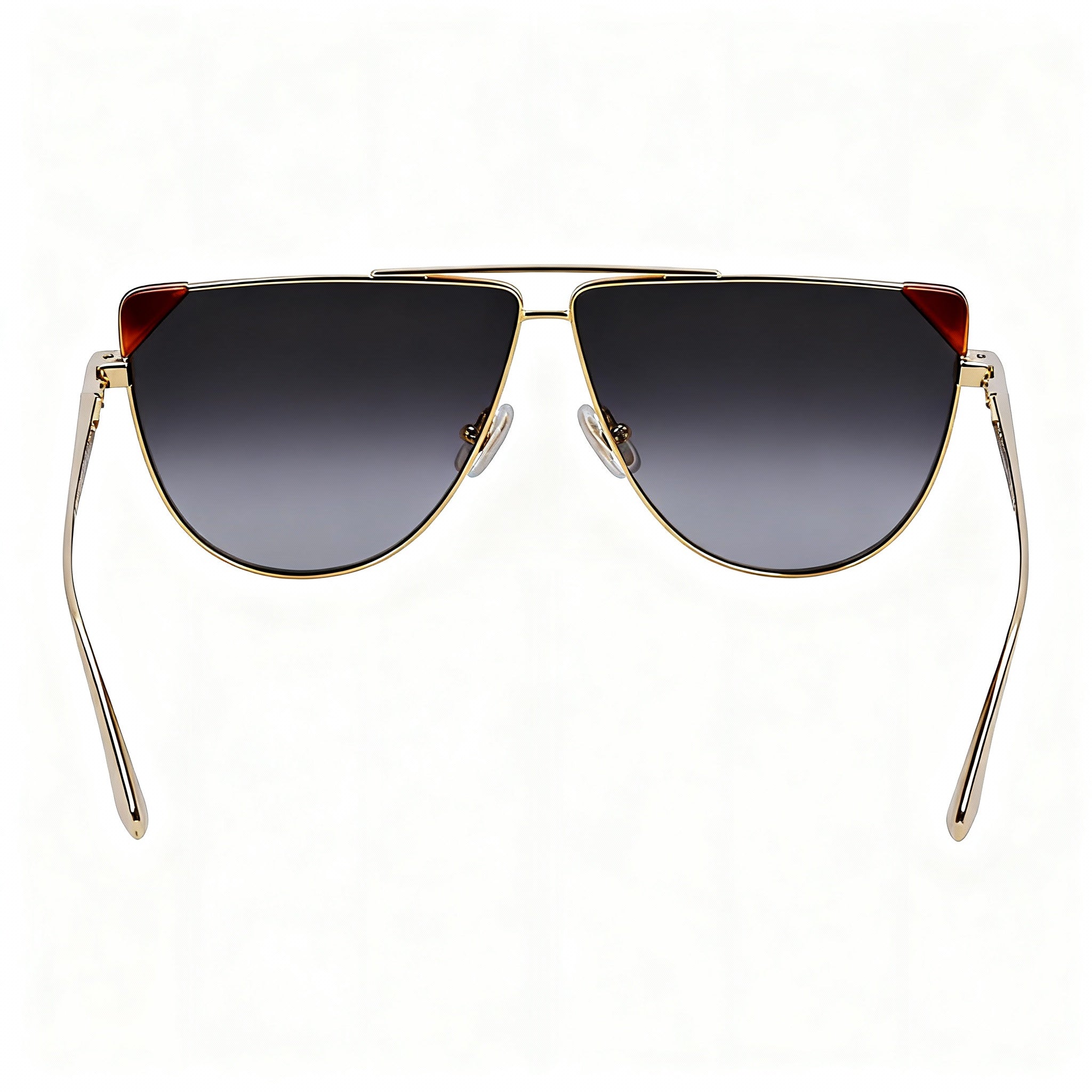 Victoria Beckham VB239S Unisex Metal Non-Polarized Sunglasses, Blonde Havana, 63mm Lens, Photo 3