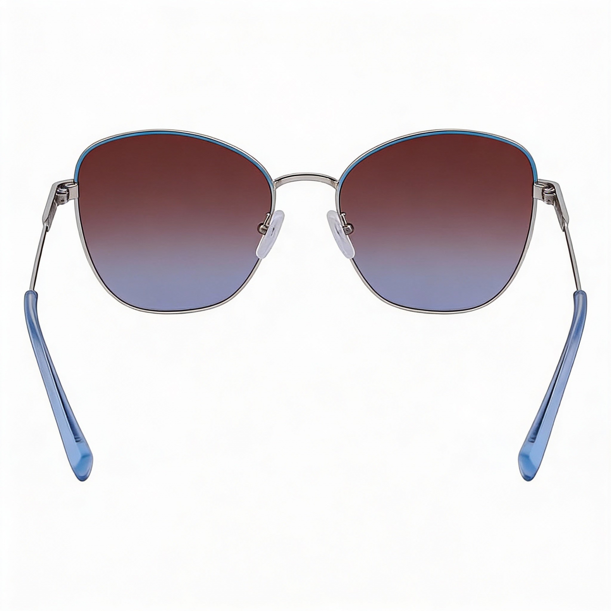 Gafas de sol Longchamp LO164S para mujer, estilo casual, con montura de acero de aleación azul plateado, no polarizadas, 57 mm, Photo 3