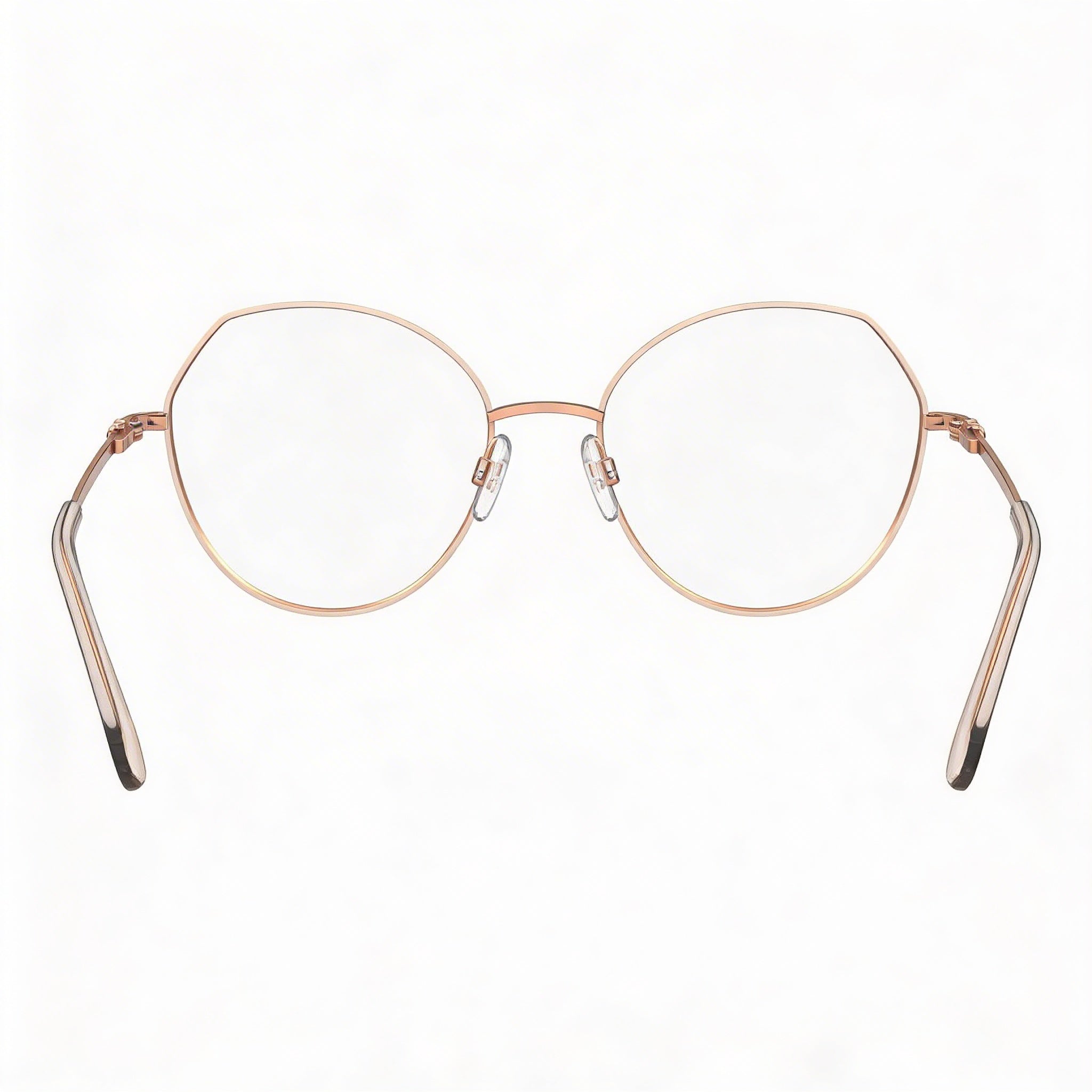Gafas Casuales Love Moschino para Mujer, Montura Metálica y Lentes de Plástico, Cobre Dorado Nude, Talla 55-18-140mm, Photo 2