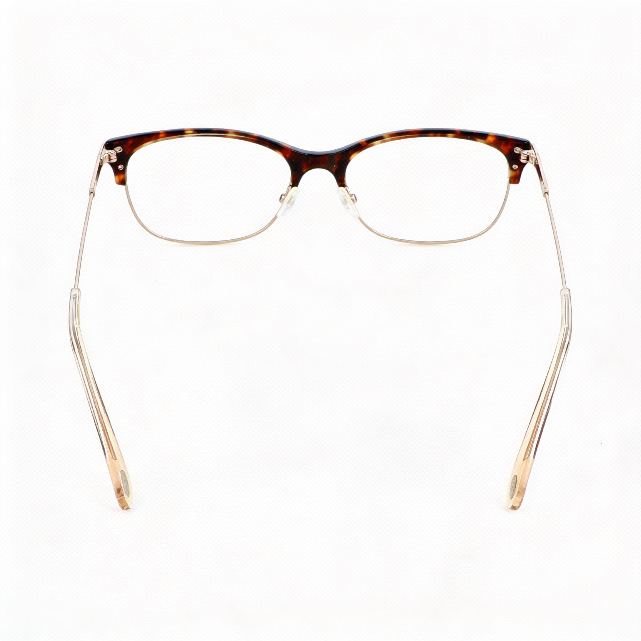 Fossil FOS 6055 OIM Women's Rectangle Full Rim Alloy Steel Gold Havana Non- Eyeglasses 50-17-145mm, Photo 3