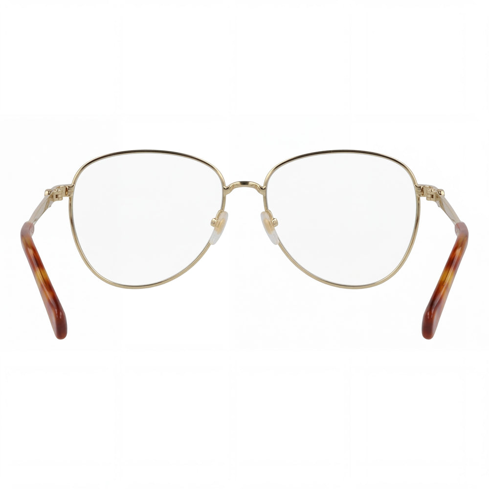 Gucci GG1419S Women's Aviator Gold Transparent Metal Sunglasses, Transparent Burgundy Photochro Lenses, 60mm