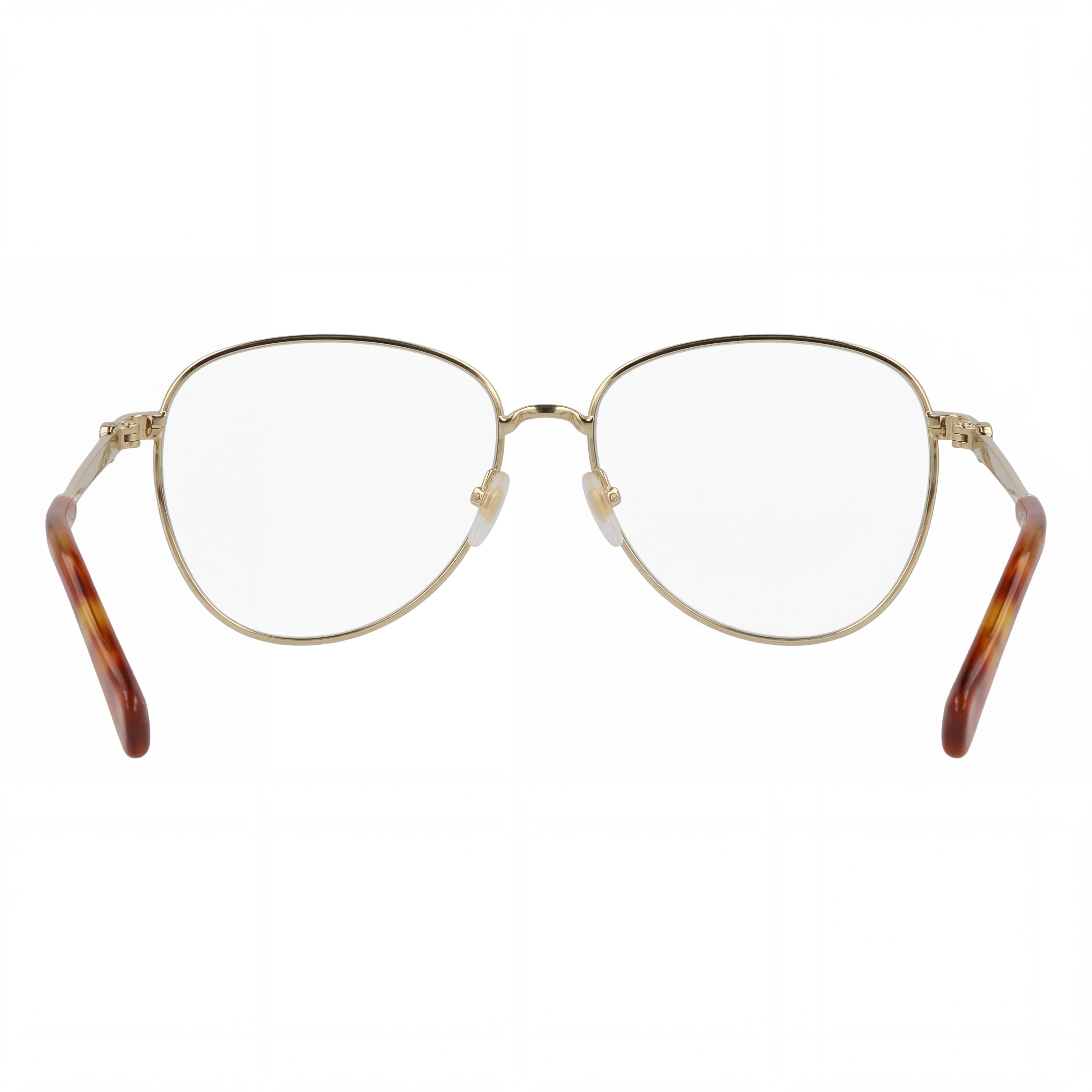 Gafas de sol aviador de metal dorado transparentes para mujer Gucci, lentes fotocromáticas color borgoña transparente, 60 mm, Photo 3