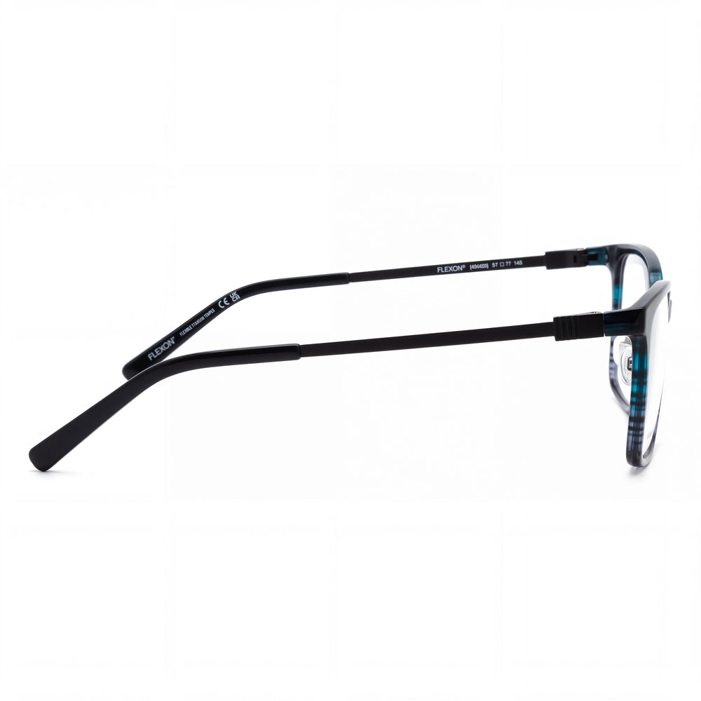 Montura metálica para mujer Flexon Ep8010 con lentes polarizadas, color Teal Grey Gradient, 54mm