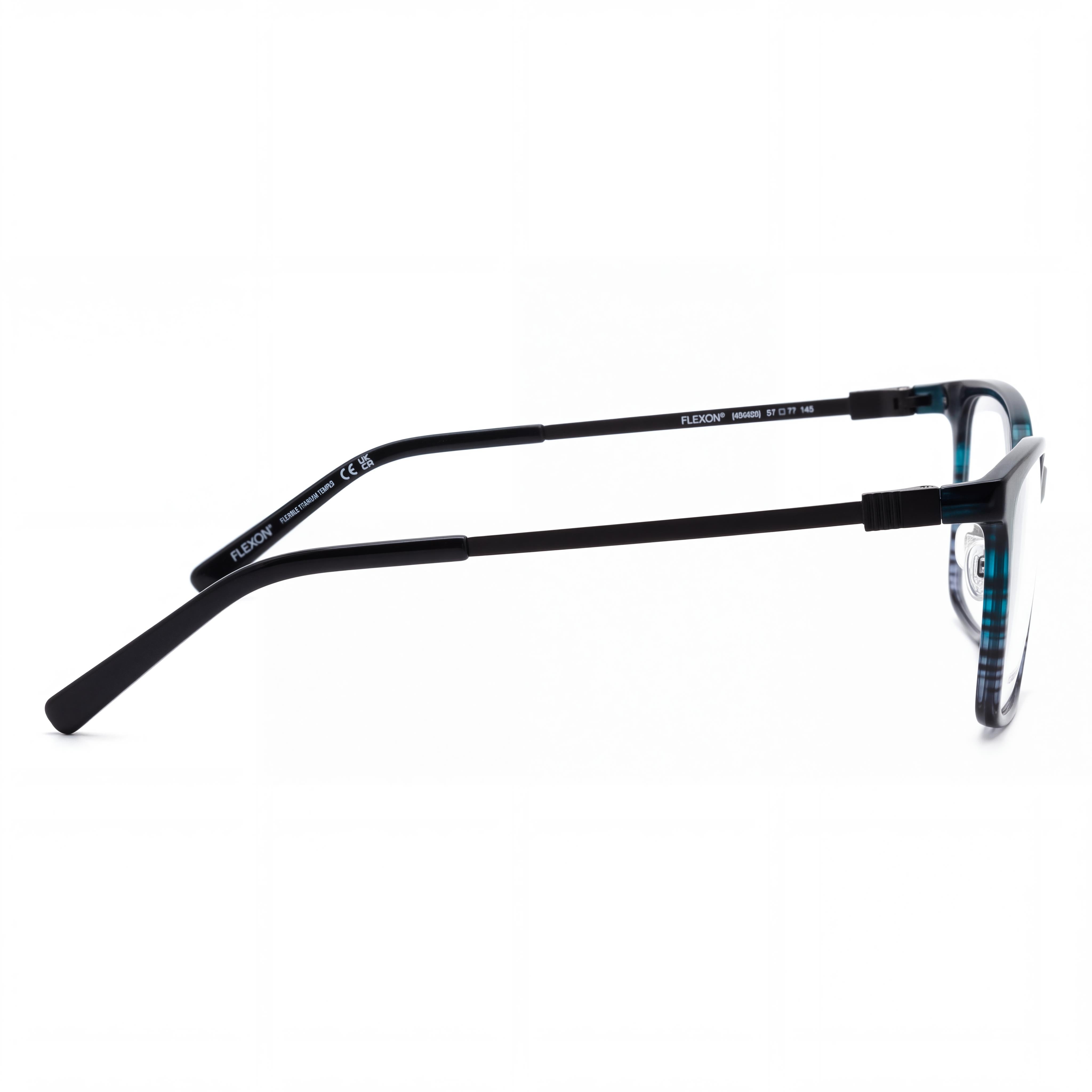 Flexon Ep8010 Women's Metal Frame with Polarized Lenses, featuring Teal Grey Gradient Color, 54mm, Photo 2