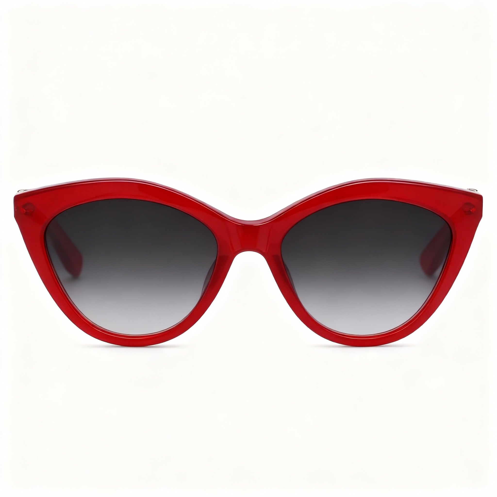 Longchamp Cat Eye Unisex Red Gradient Green Acetate Frame Sunglasses with Red Polycarbonate Lenses, 100% UV Protection, 56mm, Photo 4