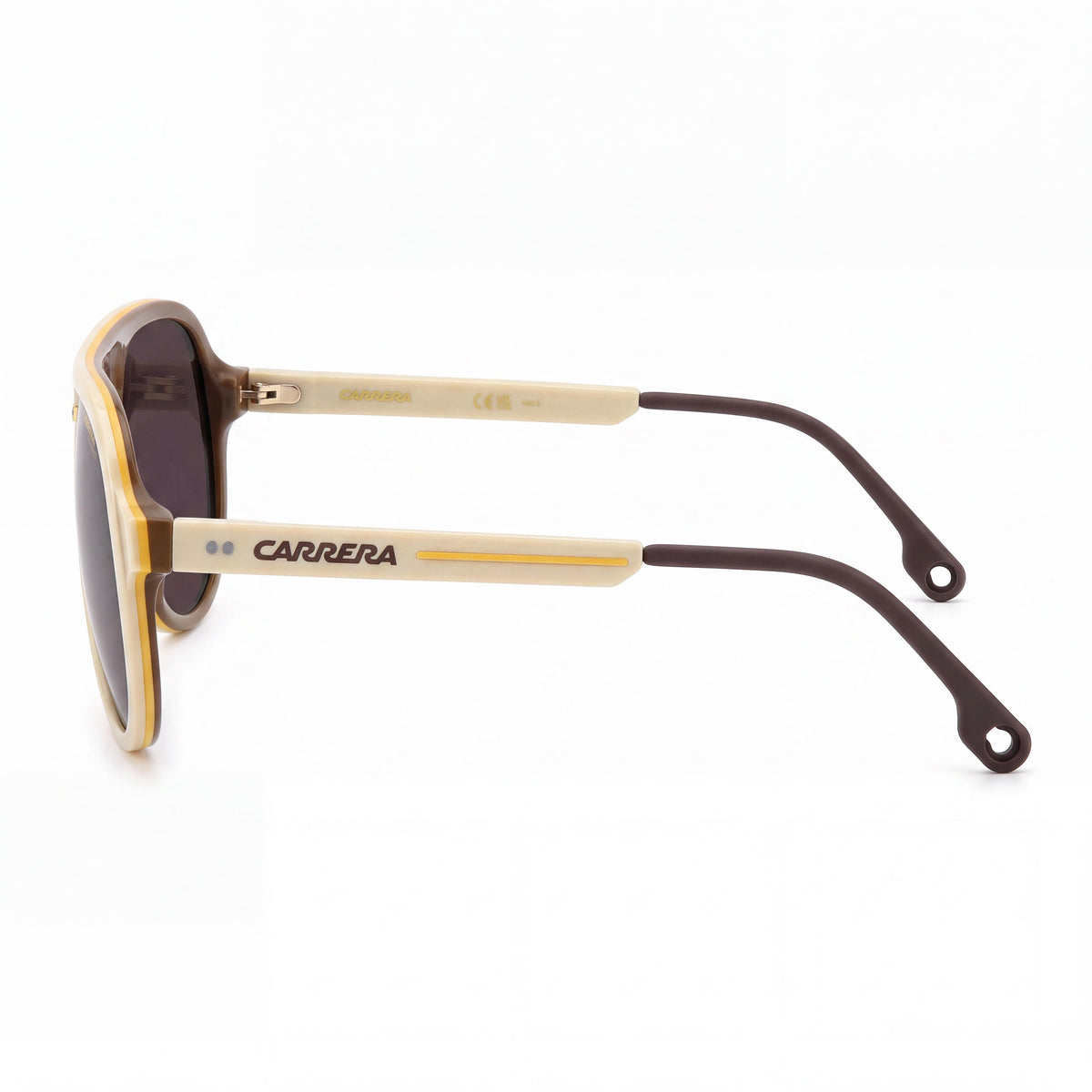 Gafas de sol Carrera C SPORT 07/S para mujer, estilo aviador deportivo y moderno, montura de celulosa color beige, lentes color granate, 59 mm, Photo 3
