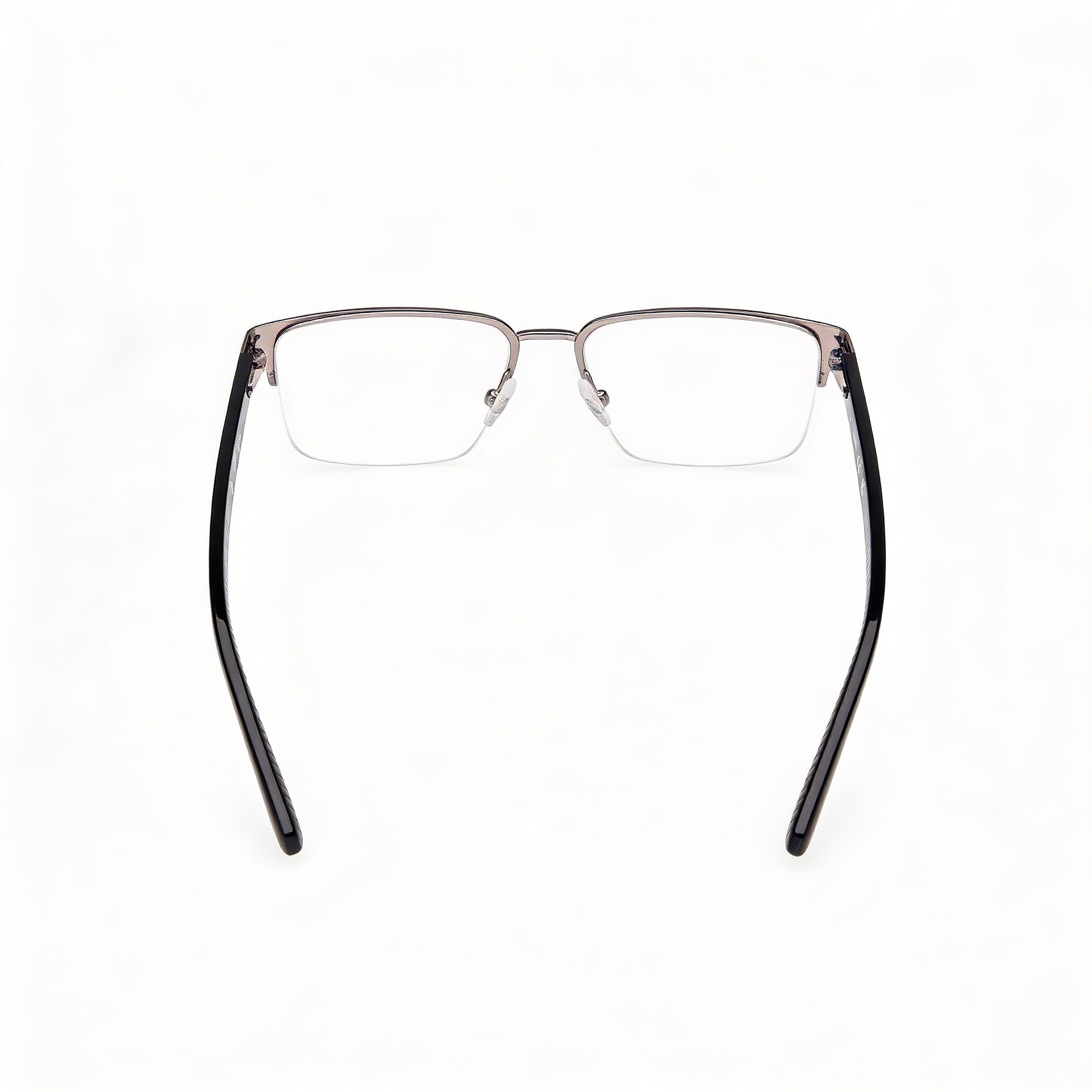 GUESS Gu50326 Gafas de metal para hombre con lentes de demostración - Rutenio claro mate negro brillante 53 mm, Photo 4