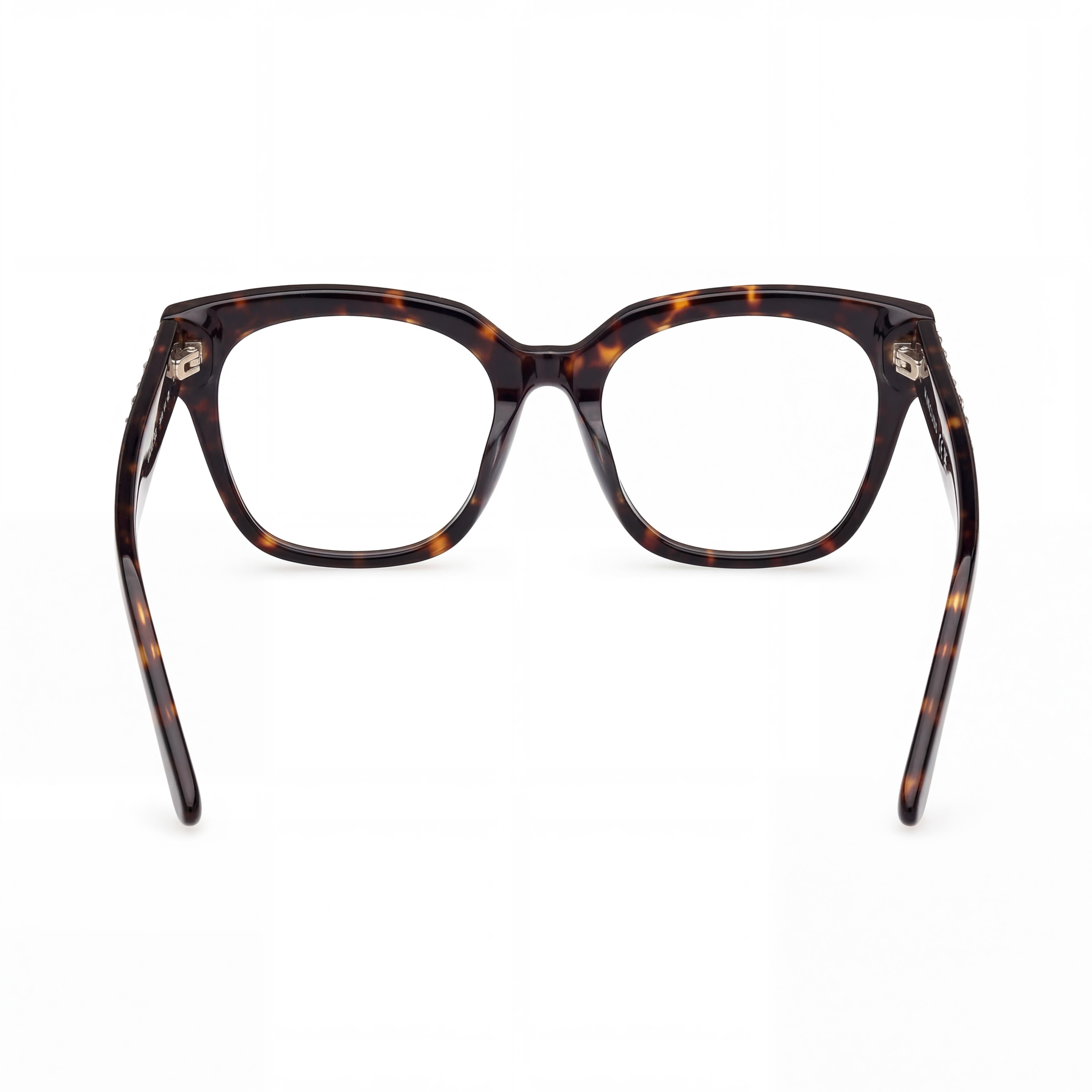 GUESS by Marciano Gm50017 Women's Dark Havana Plastic Frame Eyeglasses with Polycarbonate Lens 52-19-140, Photo 3