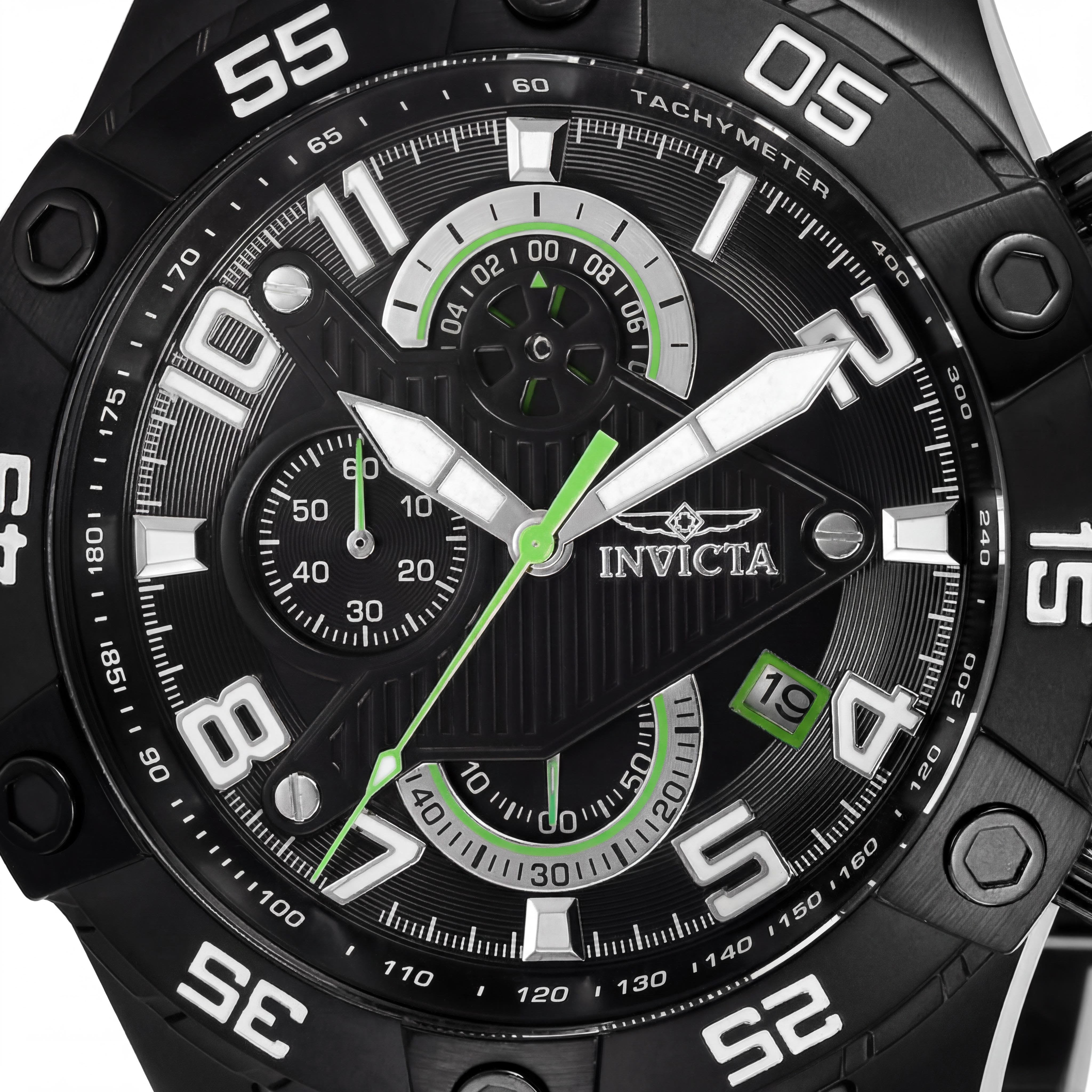Invicta 26101 S1 Rally Men's Chronograph Quartz Movement Black Ion-Plated Stainless Steel Watch 48mm, Photo 2
