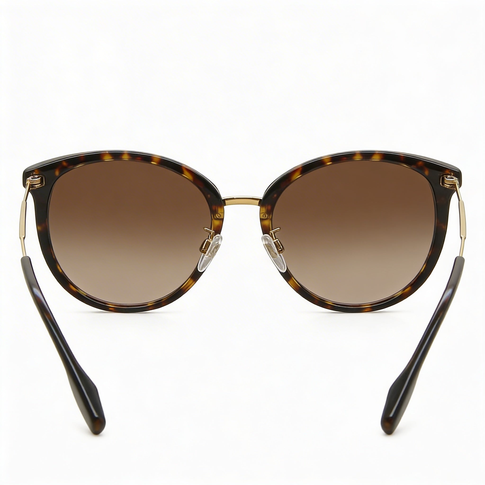 BURBERRY BE4289D Modern Women's Dark Havana Gold Composite Prescription-Ready Sunglasses, Brown Gradient UV Protected 56mm, Photo 4