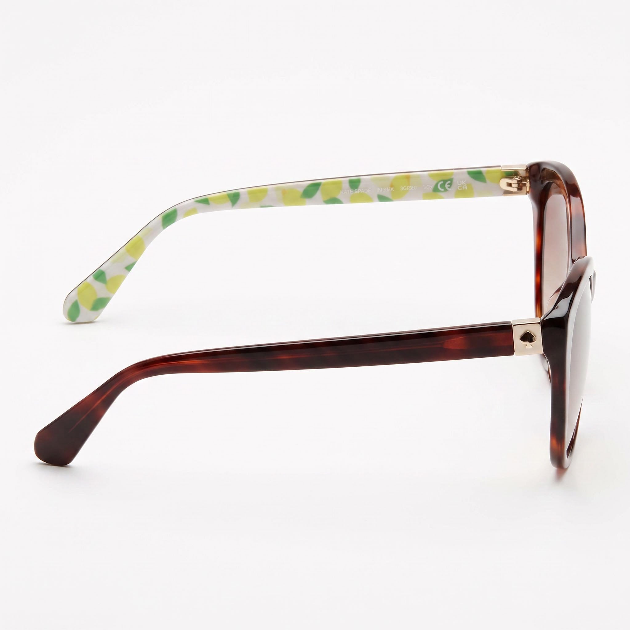 Kate Spade New York Casual Women's Havana Pattern Beige Brown Acetate Frame UV Protected Sunglasses 55mm, Photo 3