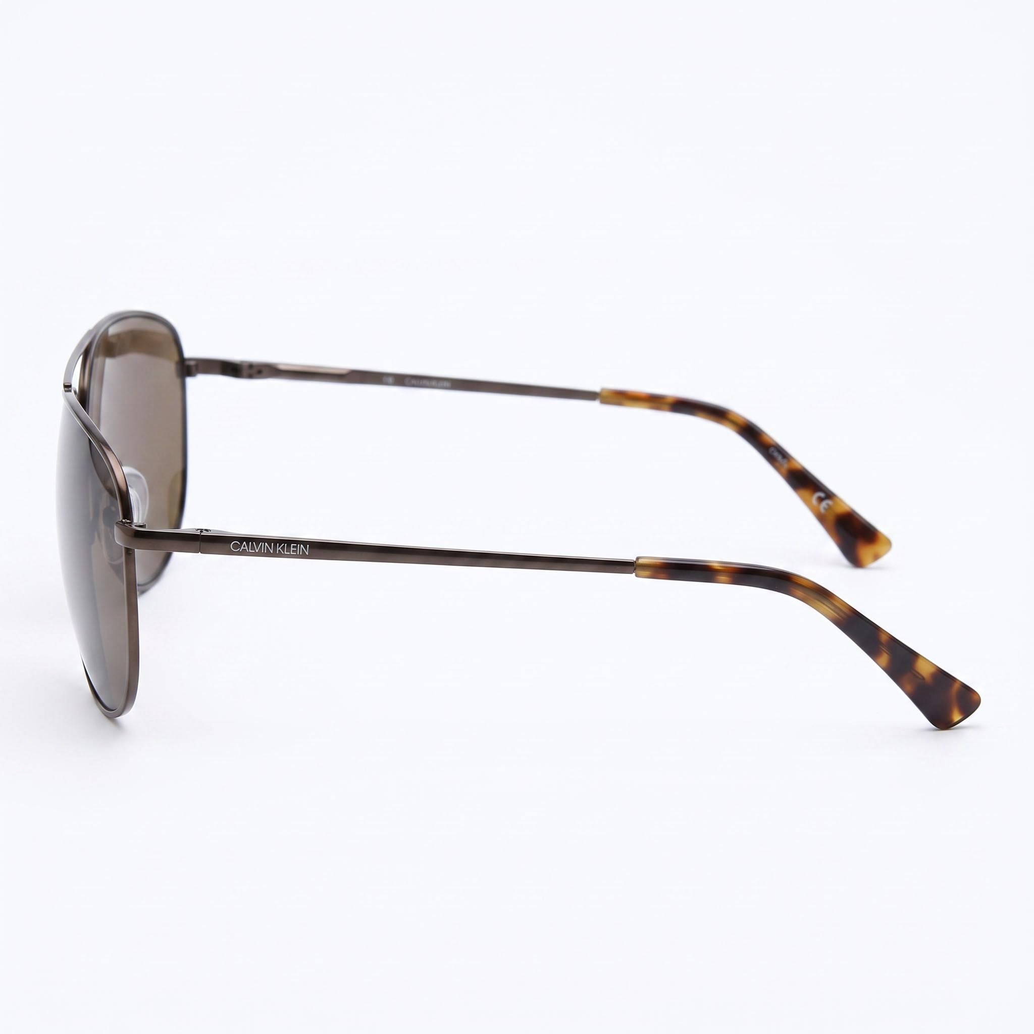 Calvin Klein CK19136S-200 Brown Navigator Sunglasses for Men, 57mm, Photo 3