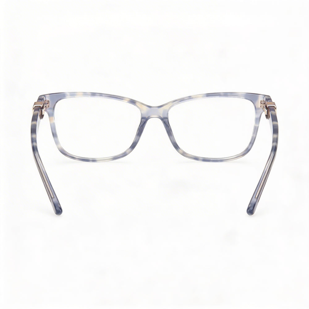GUESS Gu50227 Women's Shiny Blue Plastic Frame Eyewear with Polycarbonate Lenses, 52-15-140 Size