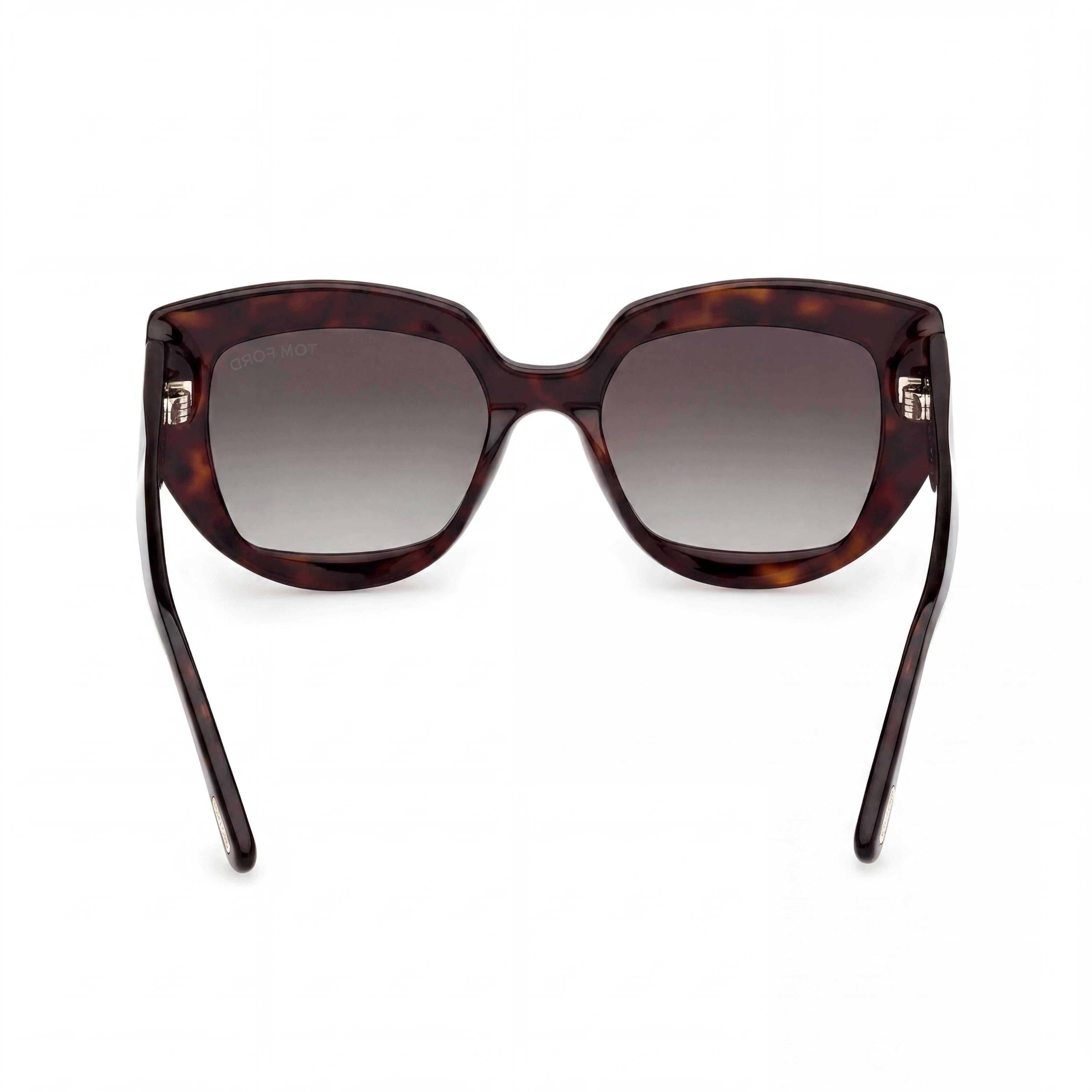 Tom Ford Butterfly Unisex Dark Havana Tortoise Frame Smoke Lenses 53mm Sunglasses, Photo 4