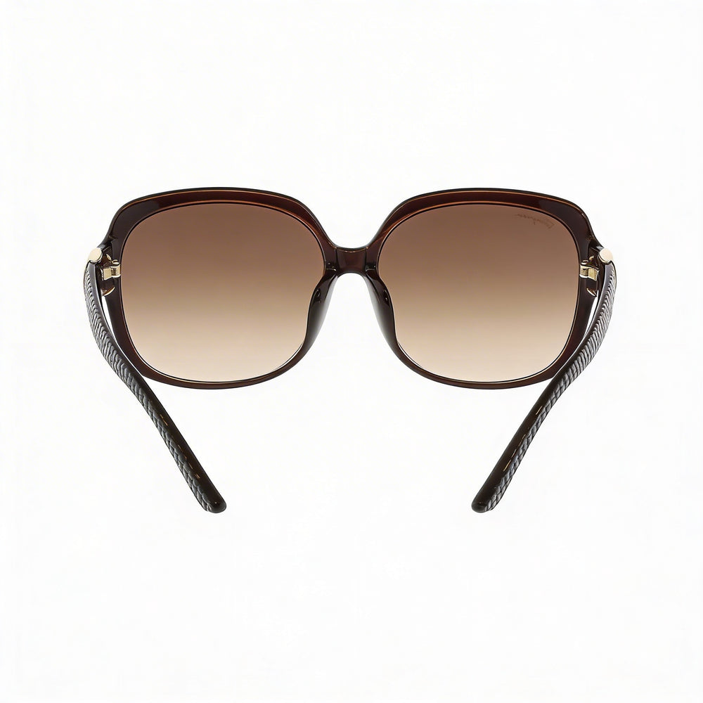 Ferragamo Sf739sa 210 Women's Brown Plastic Square Sunglasses, Brown Gradient Lenses, UV Protection, Prescription-Ready 59mm