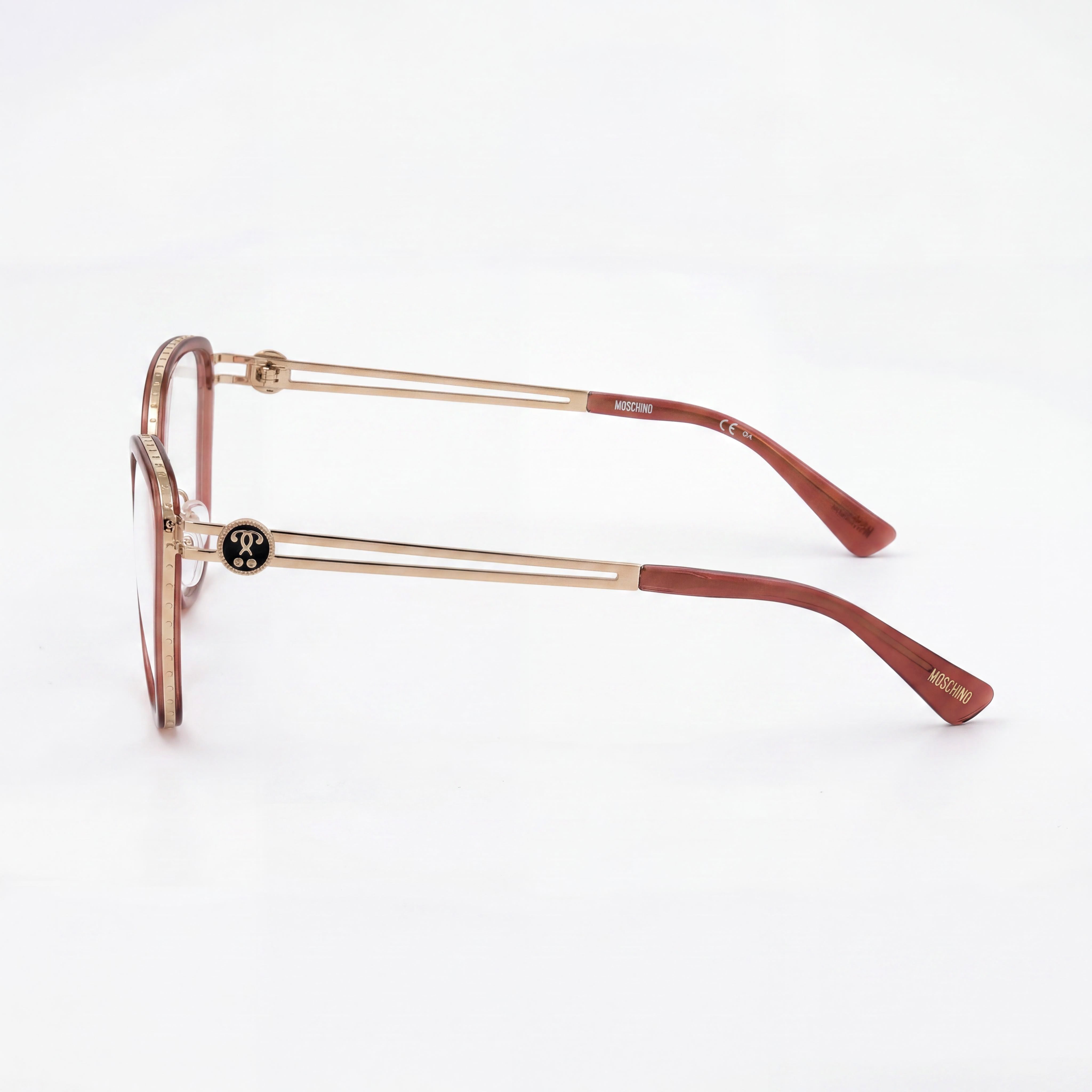Gafas de sol clásicas vintage Moschino Mos584 para mujer en color burdeos con lentes de policarbonato de 52 mm, Photo 2