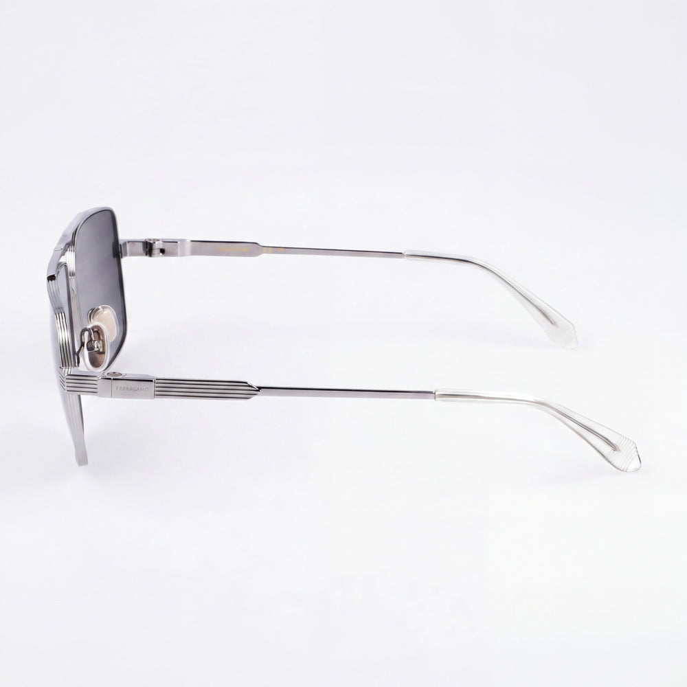 Ferragamo Sf318sp Women's Light Ruthenium Titanium Non- Sunglasses 60mm