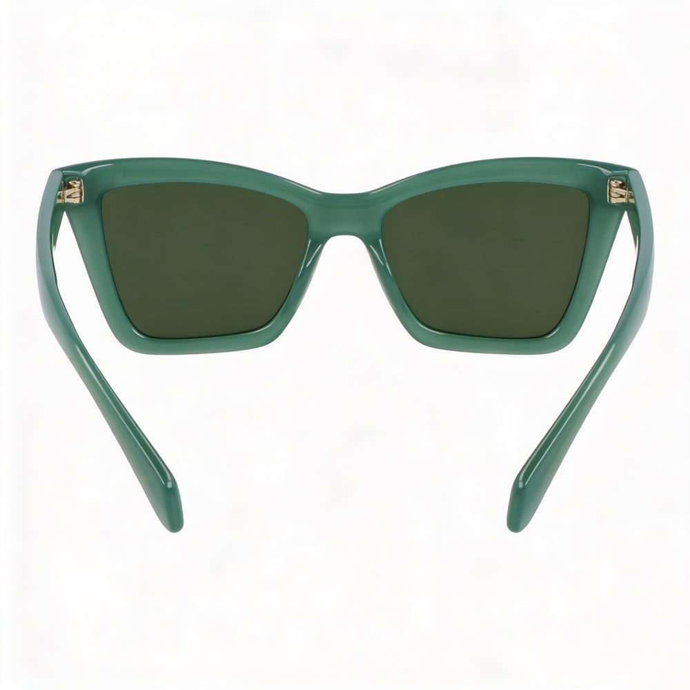 Ferragamo Sf2039se Gafas de sol unisex de acetato verde opalino sólido 53/17/145