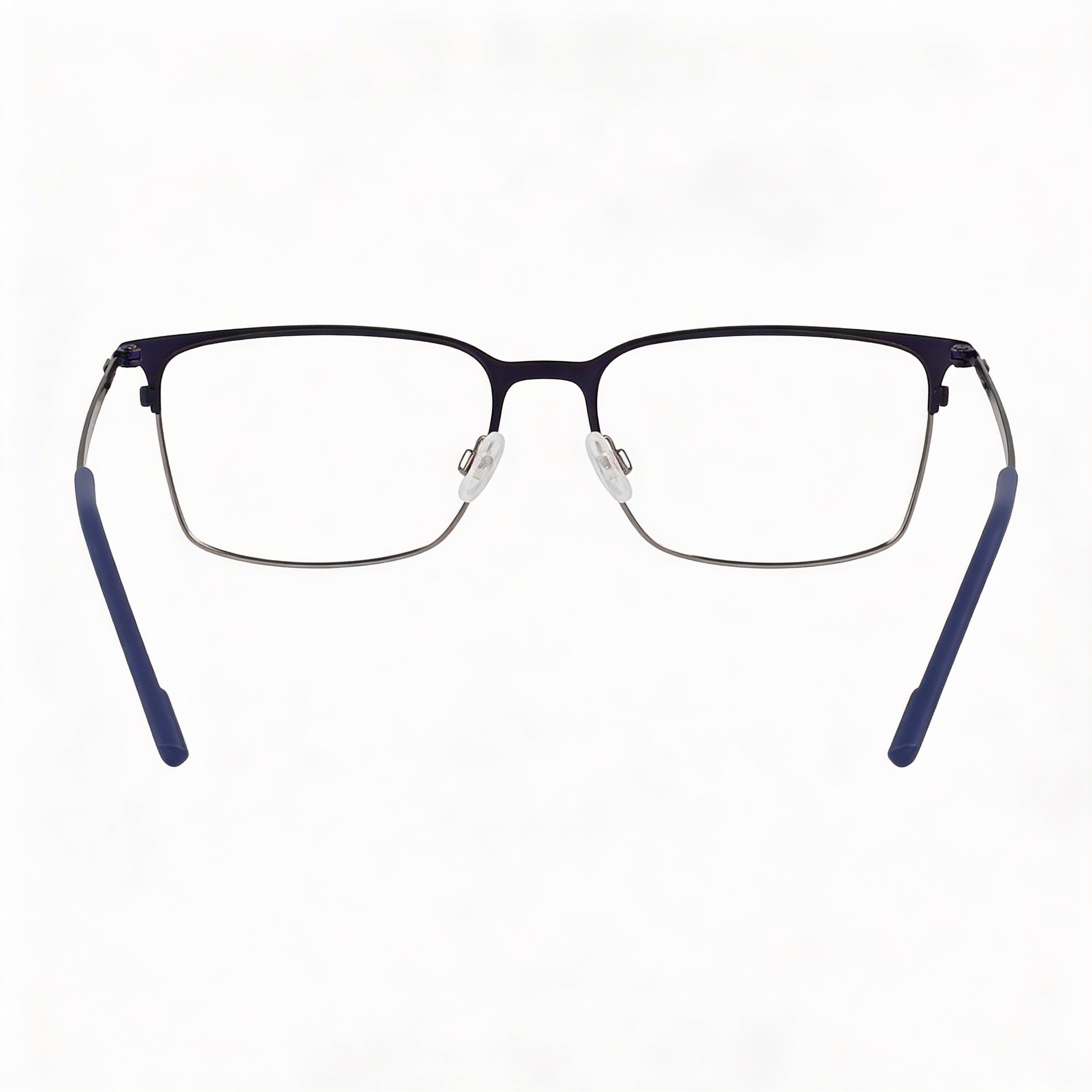 Flexon E1147 Unisex Eyeglasses with Acetate Frame, Presented in a Matte Navy Gunmetal Color, 55mm Lens Width, Photo 4