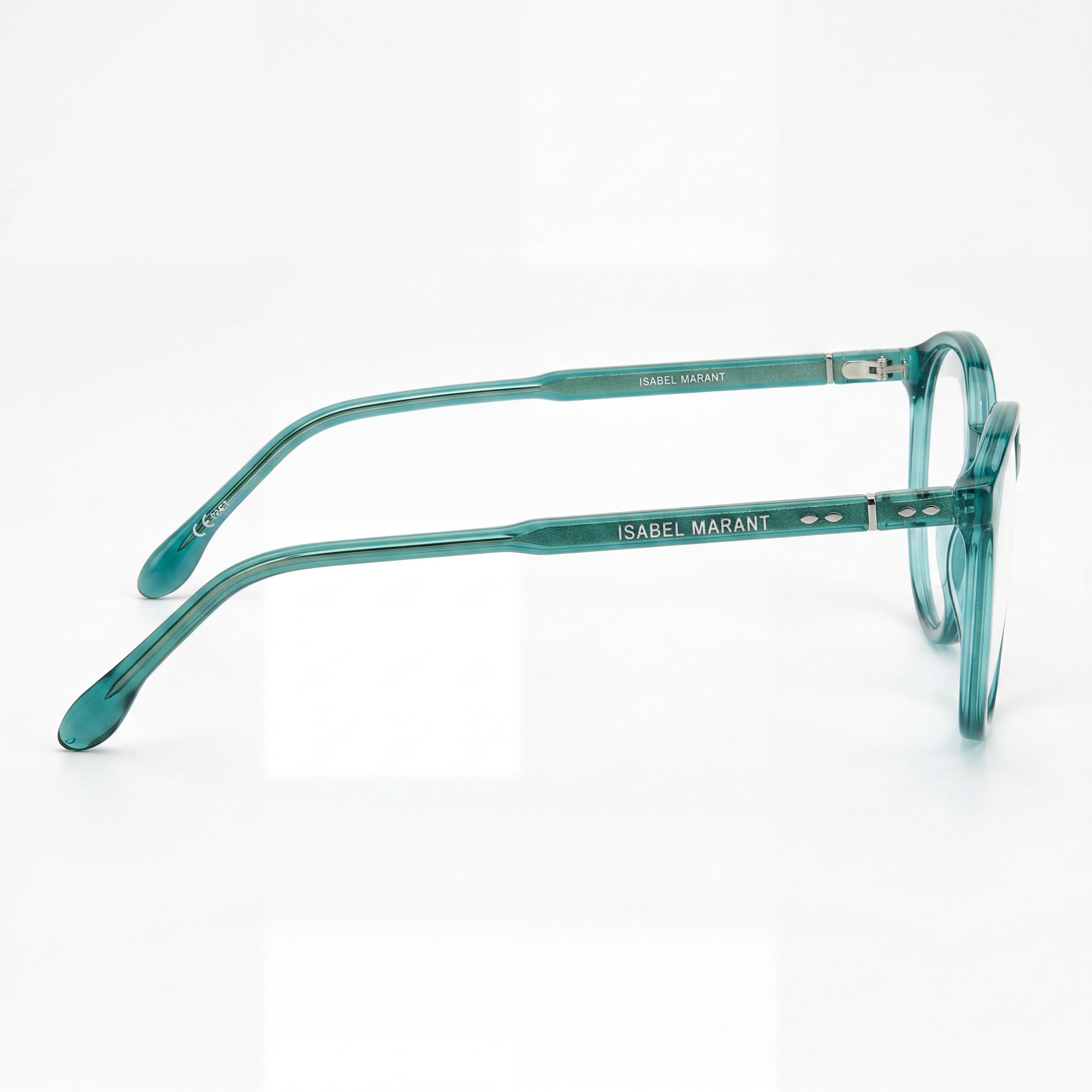 Isabel Marant Im 0086 Retro/Vintage Style Women's Acetate Teal Frame Polycarbonate Lenses Sunglasses 55mm, Photo 3