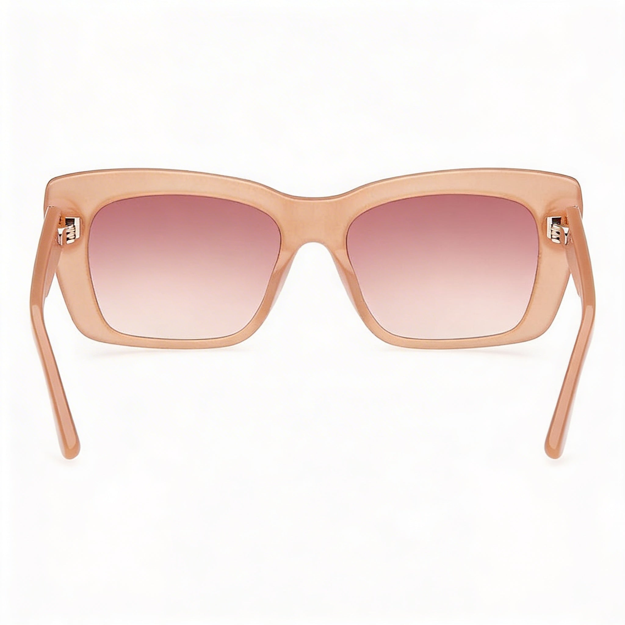 Gafas de sol Guess Cat Eye GU7890 con montura de plástico beige brillante y marrón degradado, 55 mm, 100 % protección UV, Photo 4