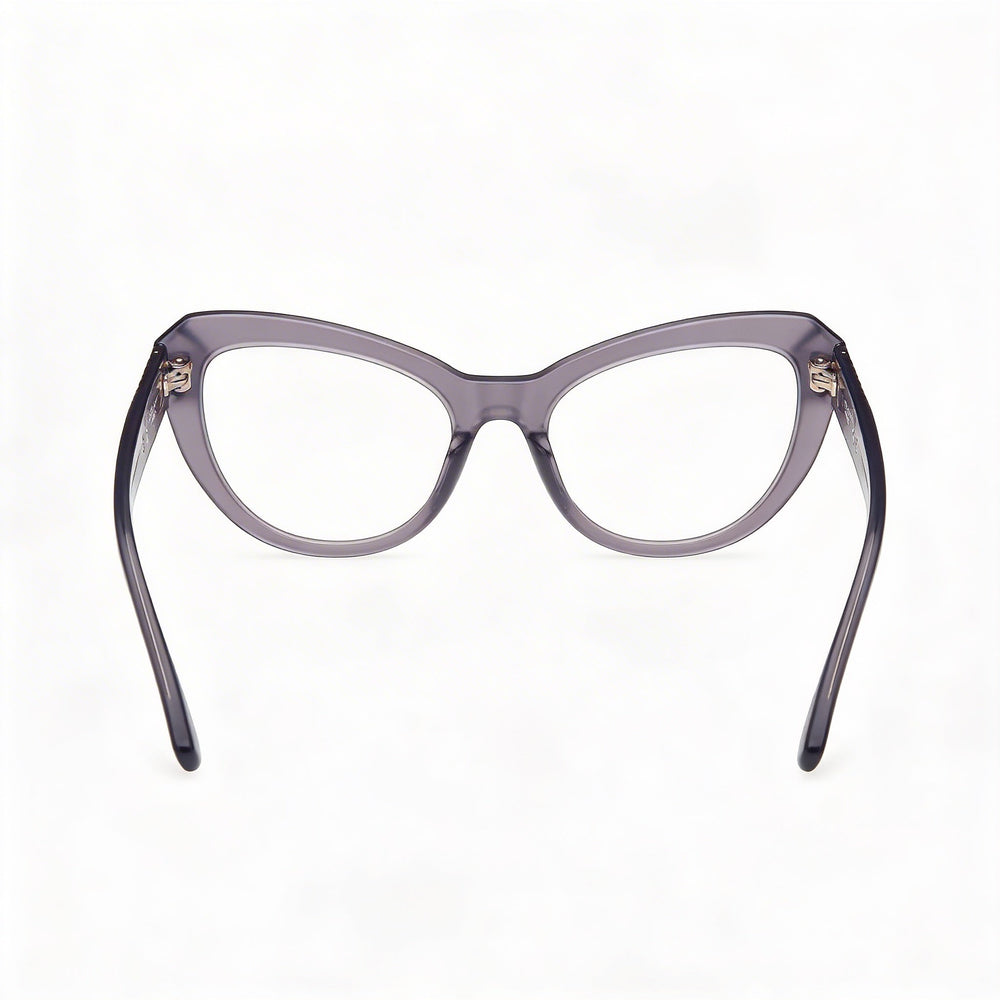 Guess Gm50016 Shiny Grey Rectangle Eyeglasses for Men, 53mm