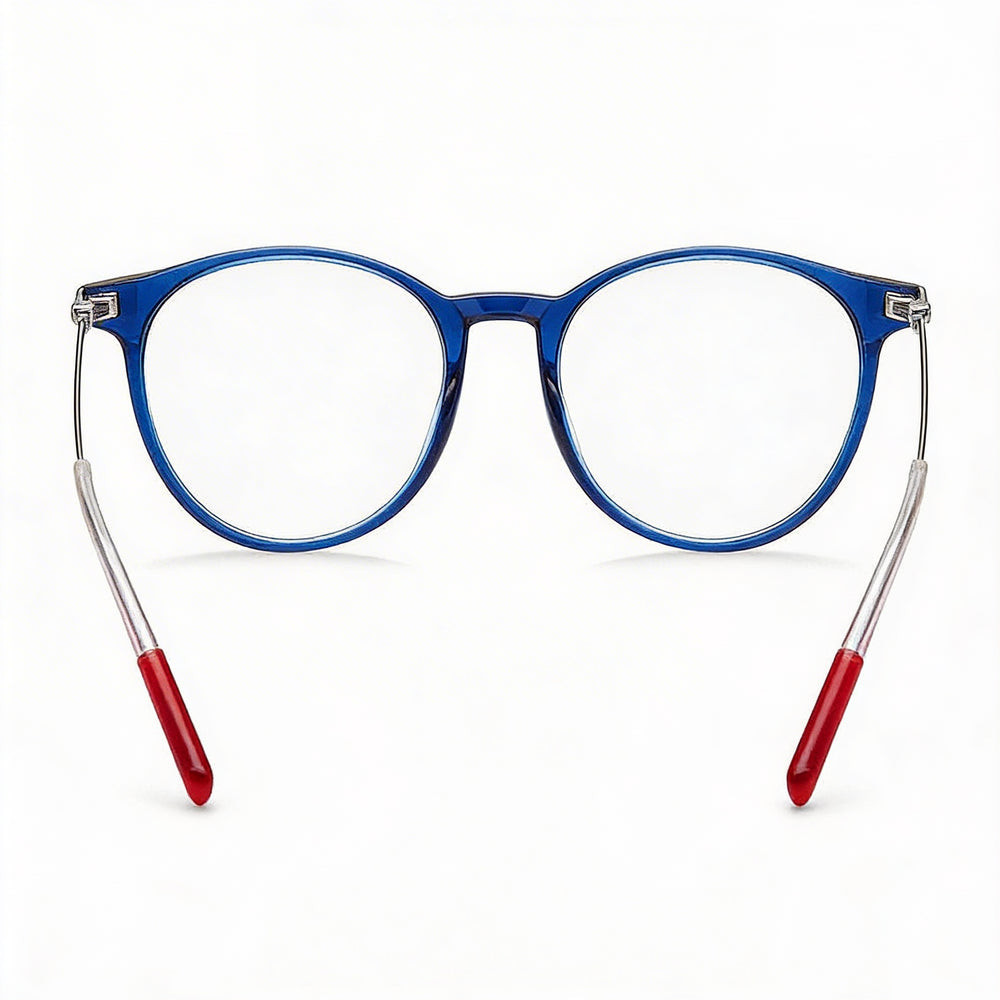 Tommy Hilfiger Modern Men's Eyeglasses with Injected Frame and Polycarbonate Non-polarised Blue Lenses 49mm