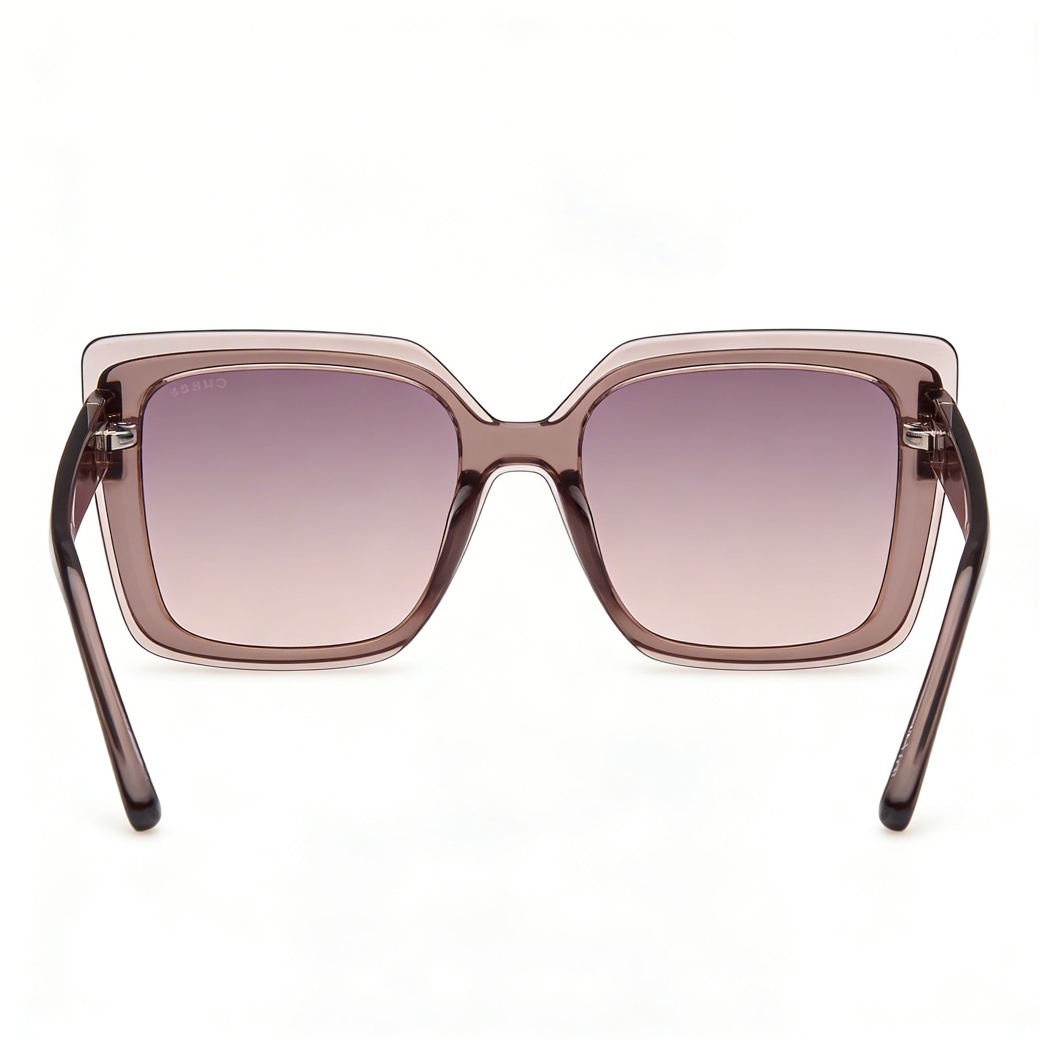 Gafas de sol GUESS GU7908 para mujer con protección UV, montura de plástico beige, lentes morado degradado, 52 mm, Photo 4