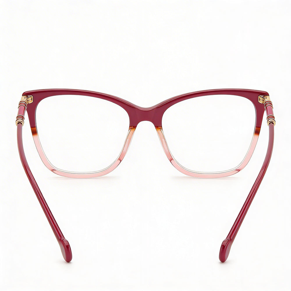Carolina Herrera Modern Women's Acetate Cat Eye Non- Optical Frames Cherry Havana 53mm