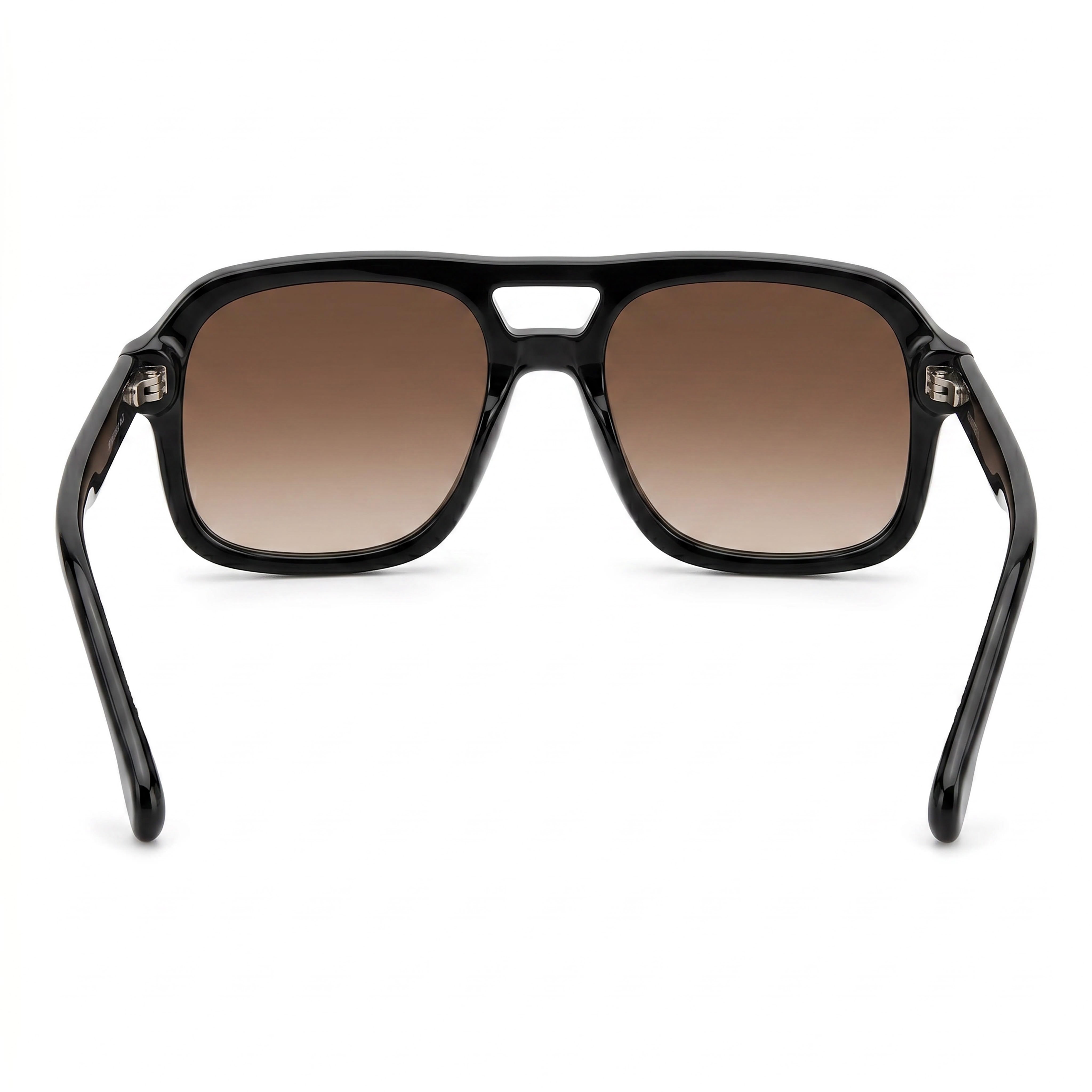 Gafas de sol Carrera 317/S para hombre, con montura de plástico negro y lentes marrones degradadas no polarizadas de 55 mm con protección UV, Photo 4
