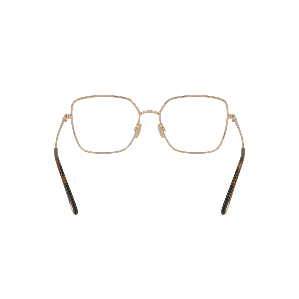 Tom Ford FT5739-B Blue-Light Block Women's Square Metal Frame Eyeglasses Rose Gold 57 Clear