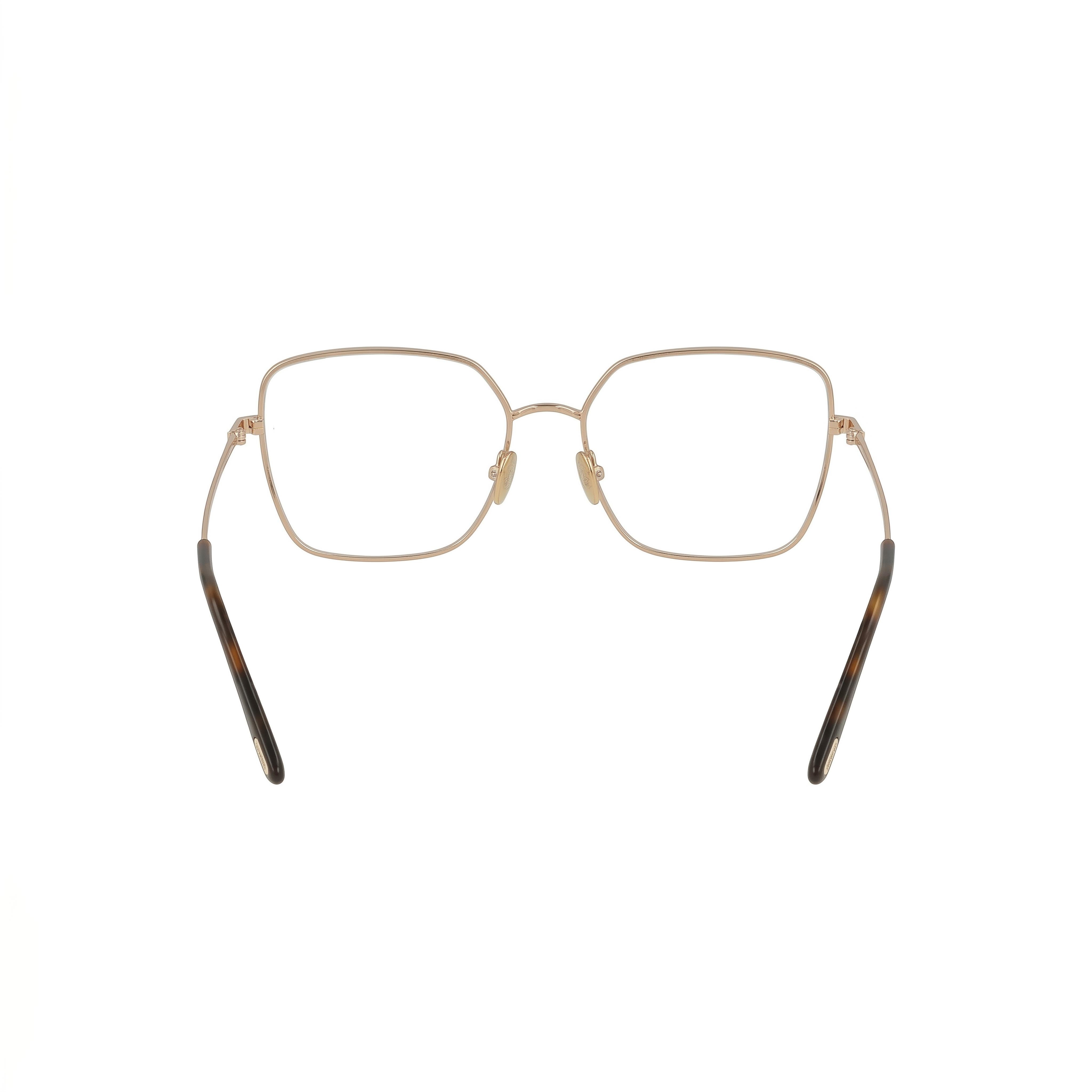 Tom Ford FT5739-B Blue-Light Block Women's Square Metal Frame Eyeglasses Rose Gold 57 Clear, Photo 3