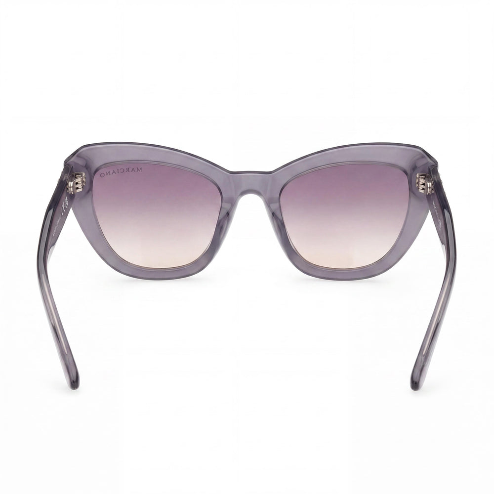 GUESS by Marciano Gm00016 Gafas de mujer con montura de plástico gris brillante no polarizadas 53-22-140