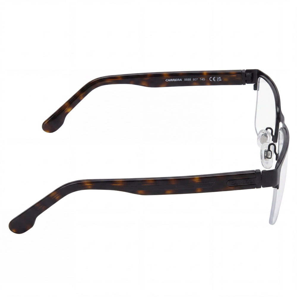 Carrera Modern Men's Black Alloy Steel Frame Sunglasses featuring UV Protection, 55mm Lens Width