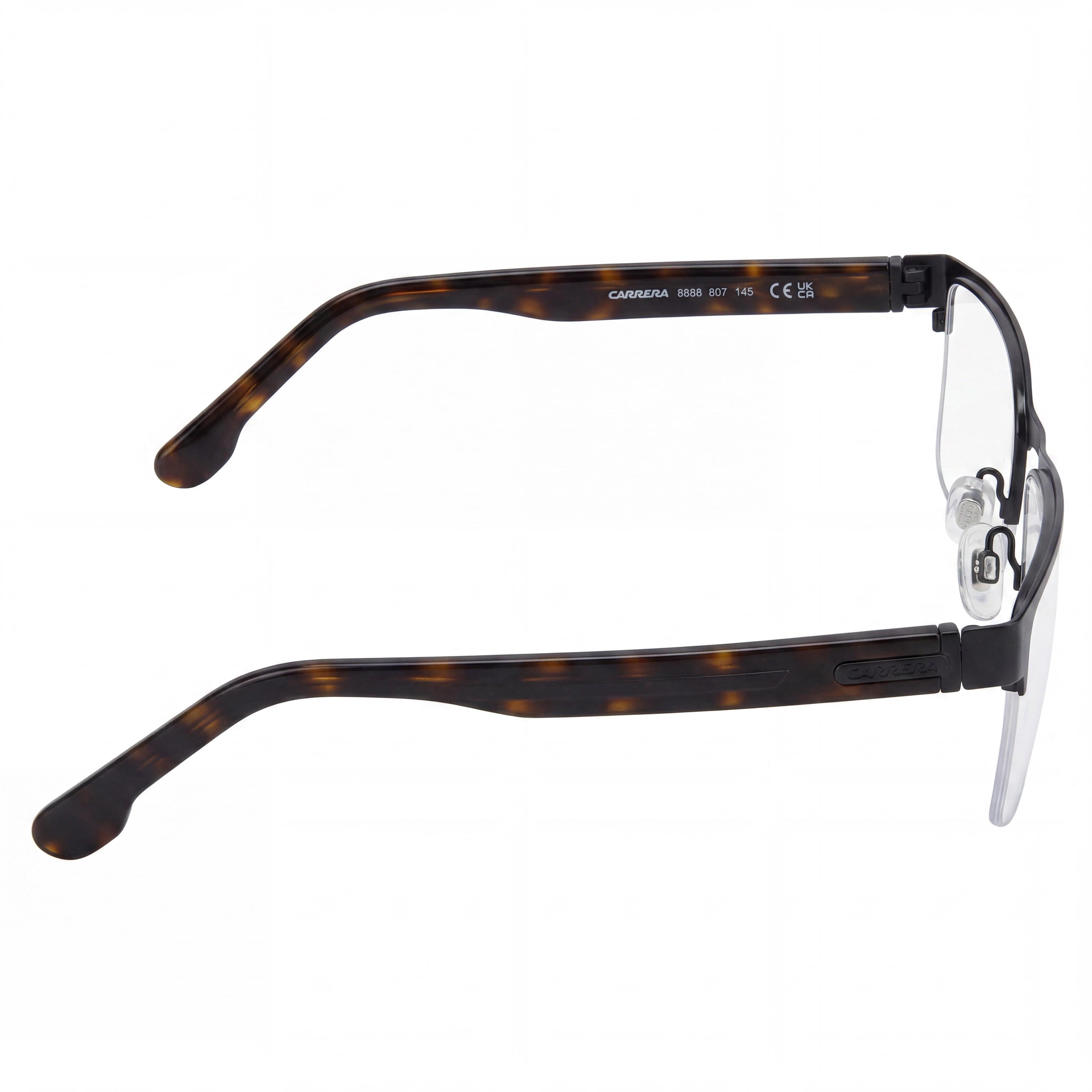 Gafas de sol Carrera Modern para hombre con montura de acero de aleación negro con protección UV, 55 mm de ancho de lente, Photo 3