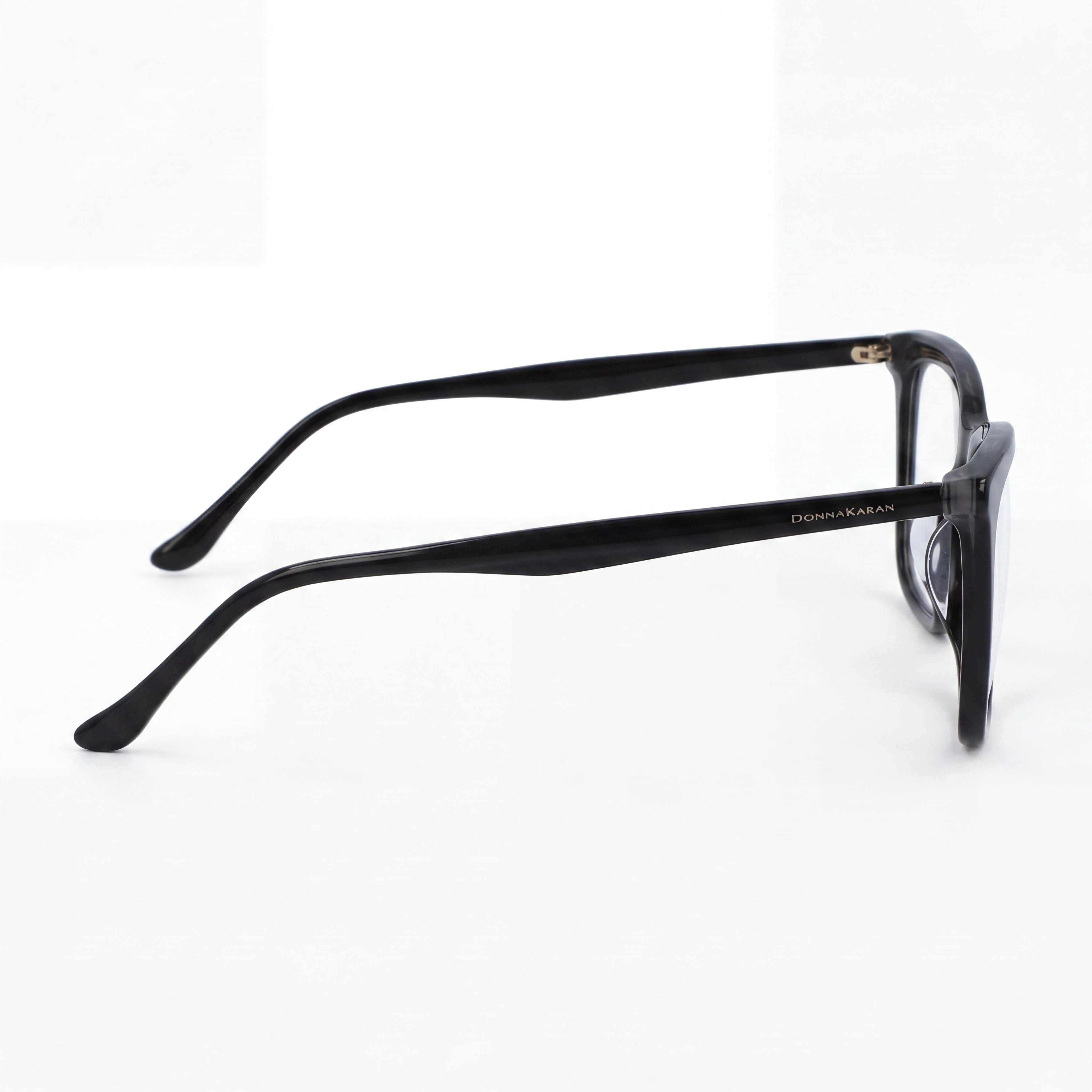 Gafas de vista Donna Karan DO5001 para mujer, montura completa de acetato moderno, laminado carey gris negro, 52 mm, Photo 3