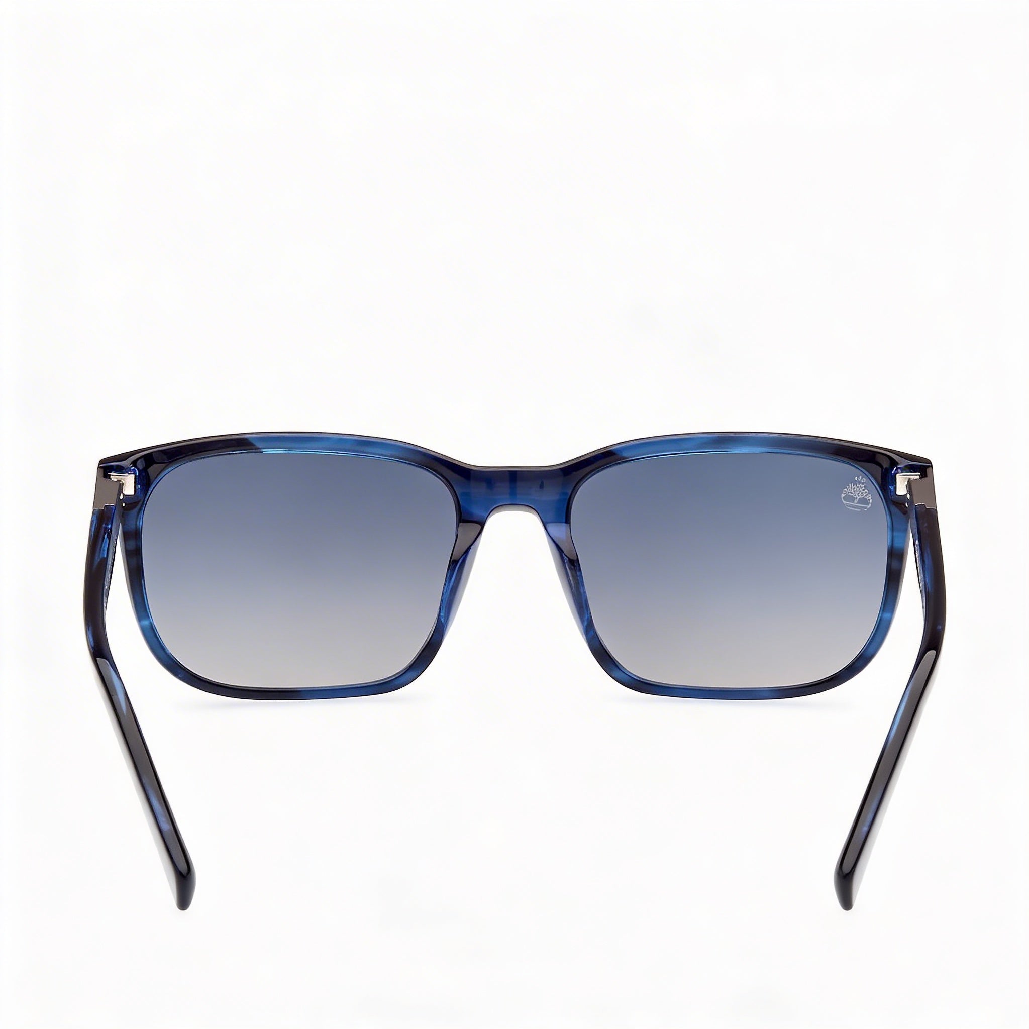 Timberland Modern para hombre, marco rectangular de plástico azul brillante con lentes polarizadas de plástico ahumado de 56 mm, Photo 4