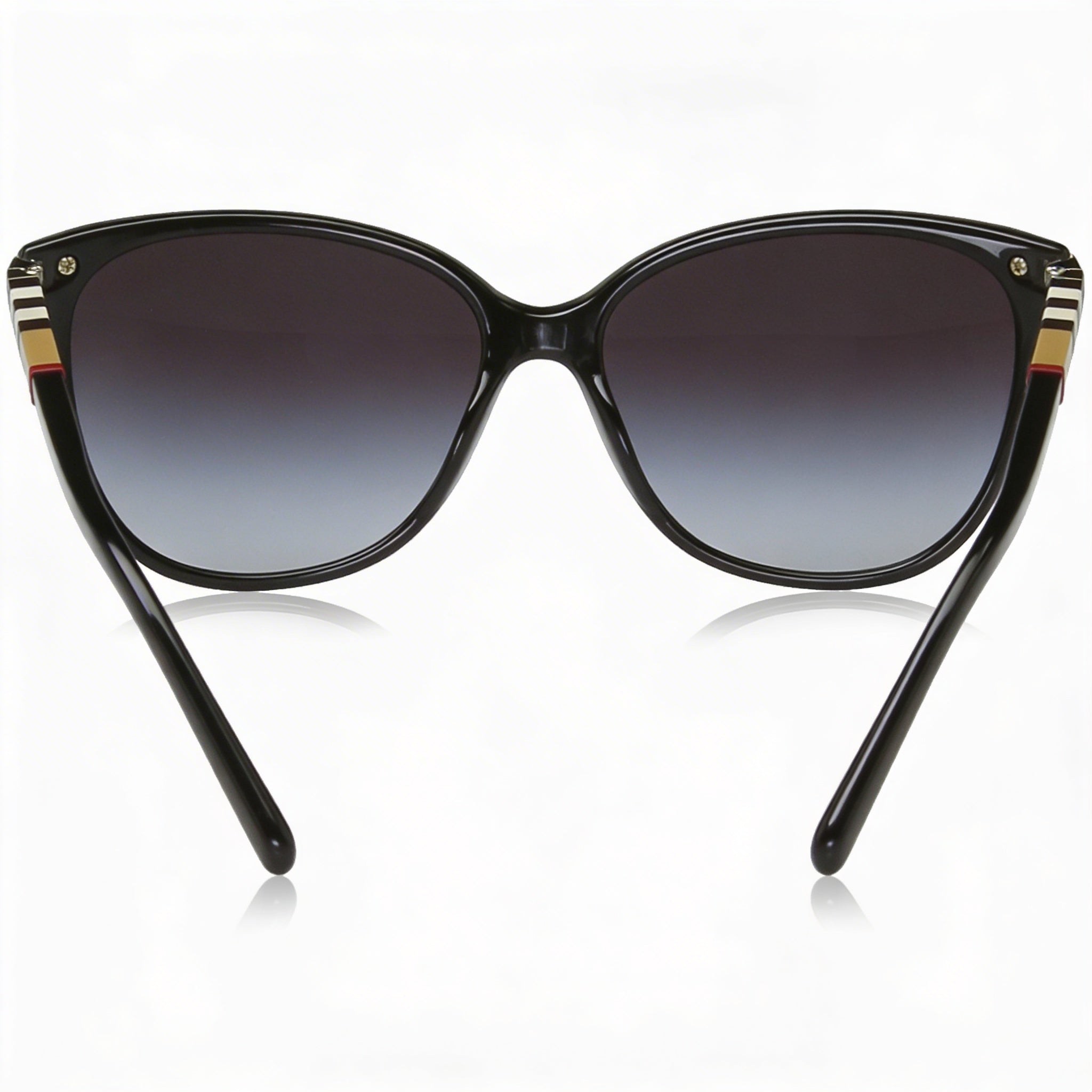 BURBERRY B4216 Women's Black Gray Gradient Plastic Frame Grey Gradient Lens Sunglasses 57mm, Photo 3
