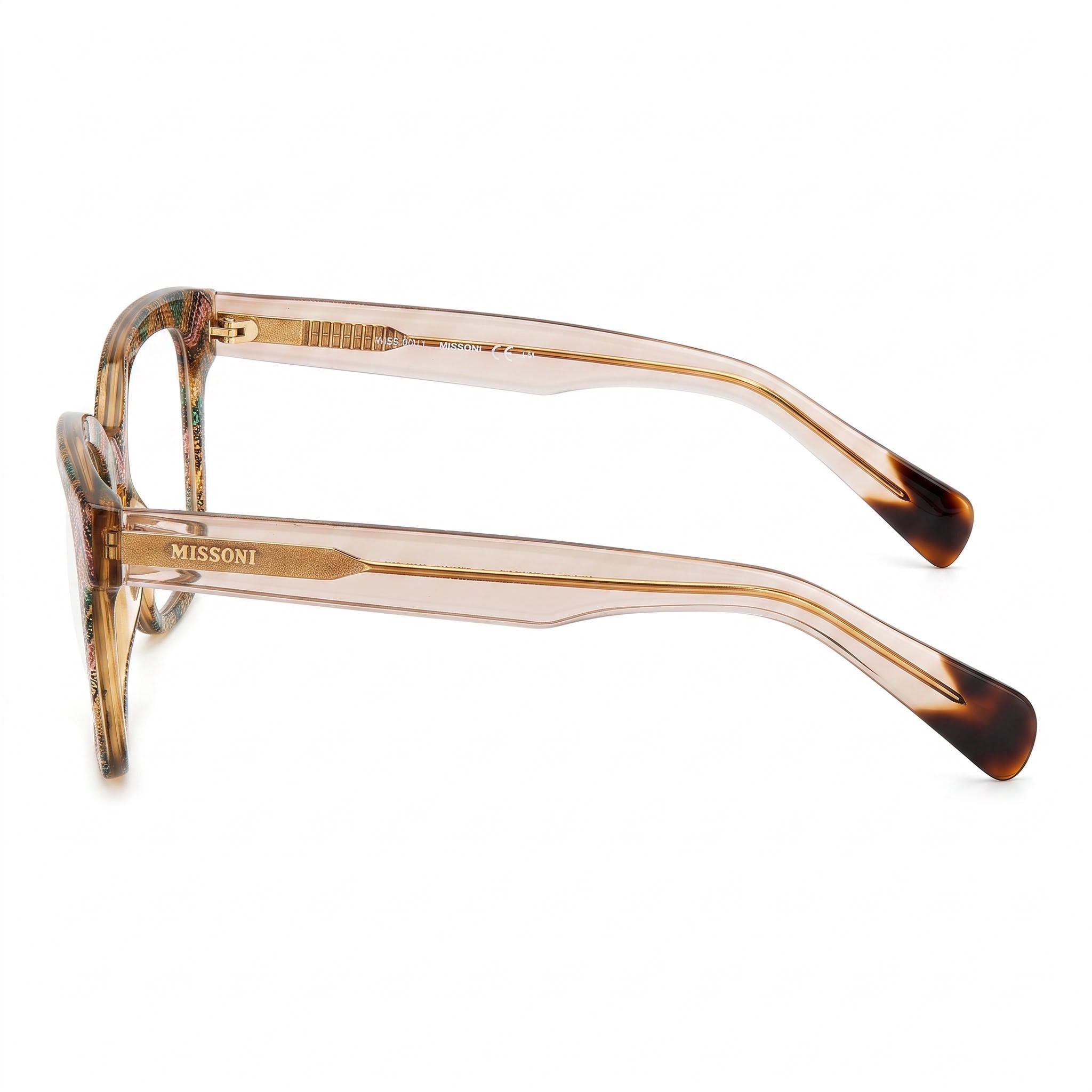 M Missoni Casual Women's Acetate Optical Eyewear Frame Pattern Pink Green Size 51-18-140, Photo 2