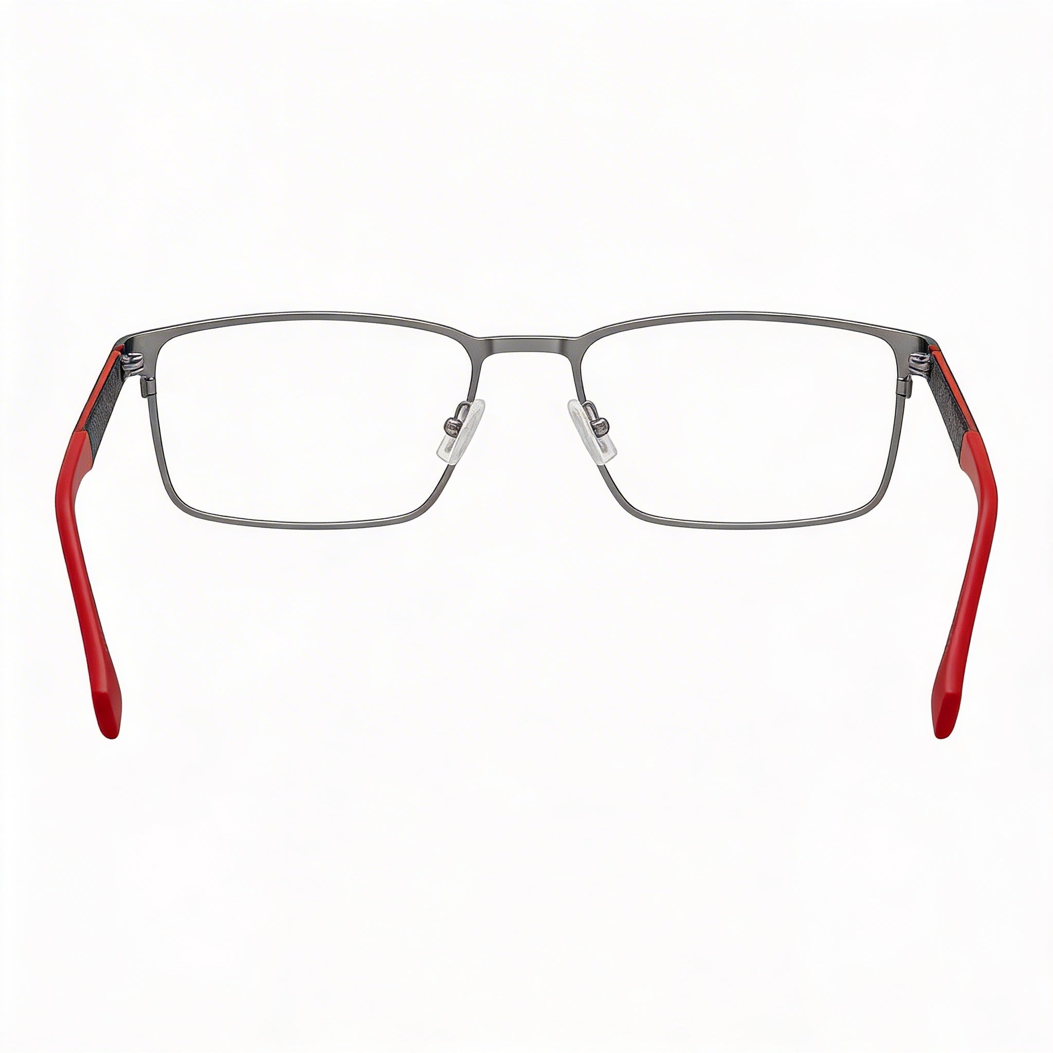 Hugo Boss Casual Men’s Metal Ruthenium Red Eyeglasses 55-18-145, Photo 3