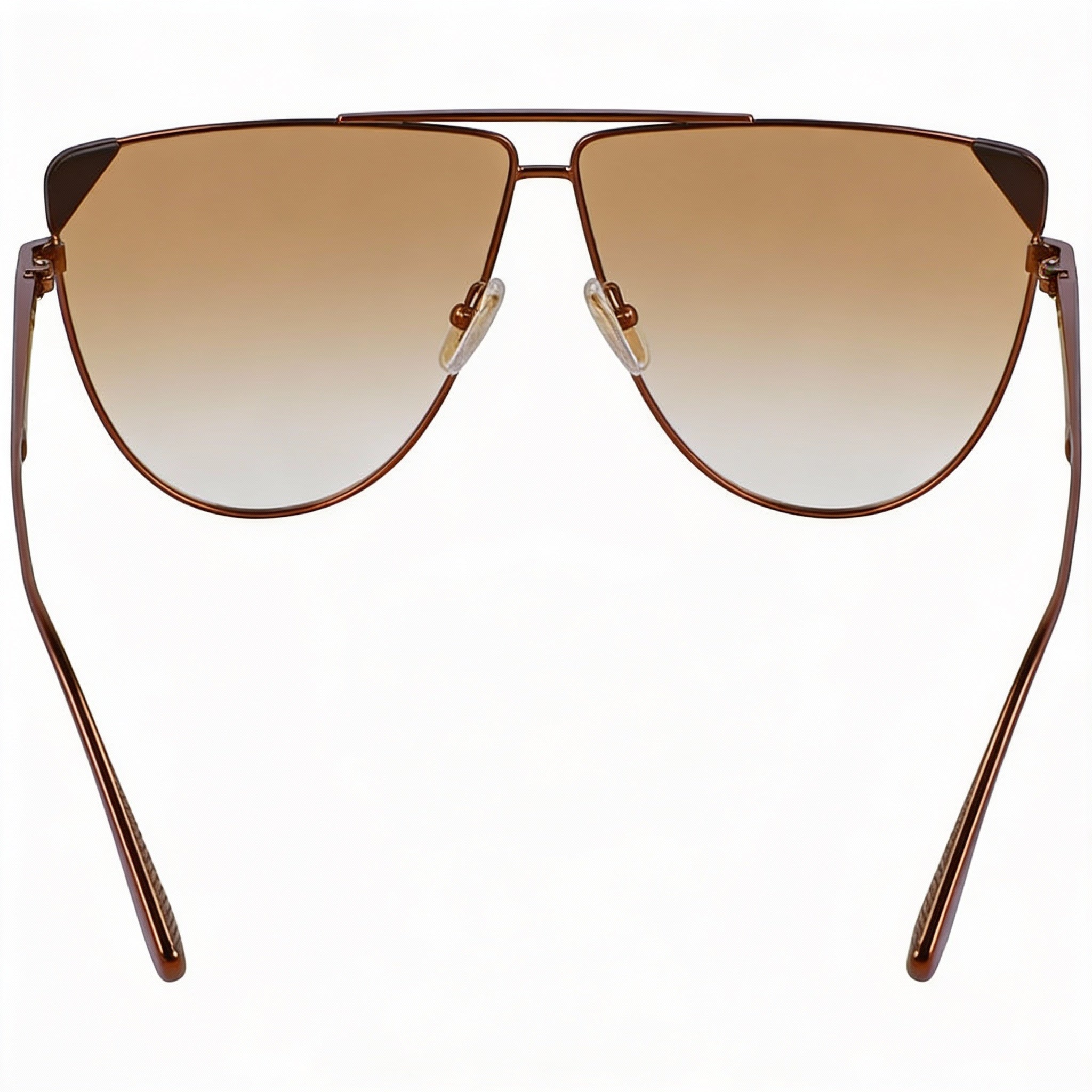 Victoria Beckham Modern Women’s Striped Brown Metallo Sunglasses 63mm, Photo 3