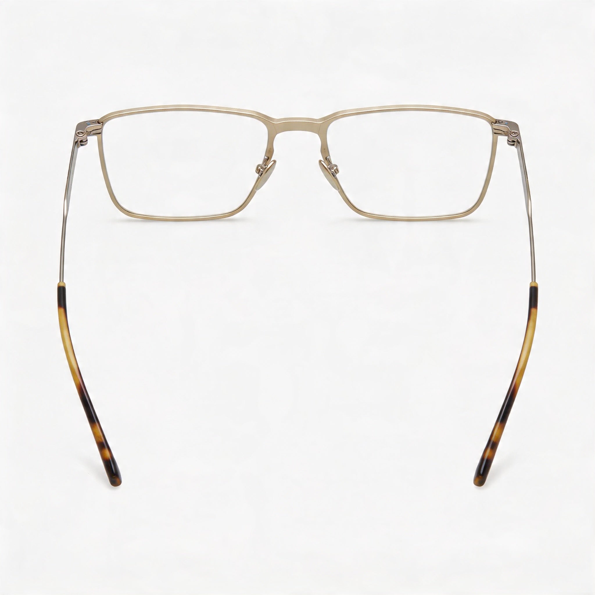 Gafas Lacoste L2285E unisex, cuadradas clásicas, de montura completa, acero de aleación dorado semimate, 54 mm de ancho de lente, Photo 3