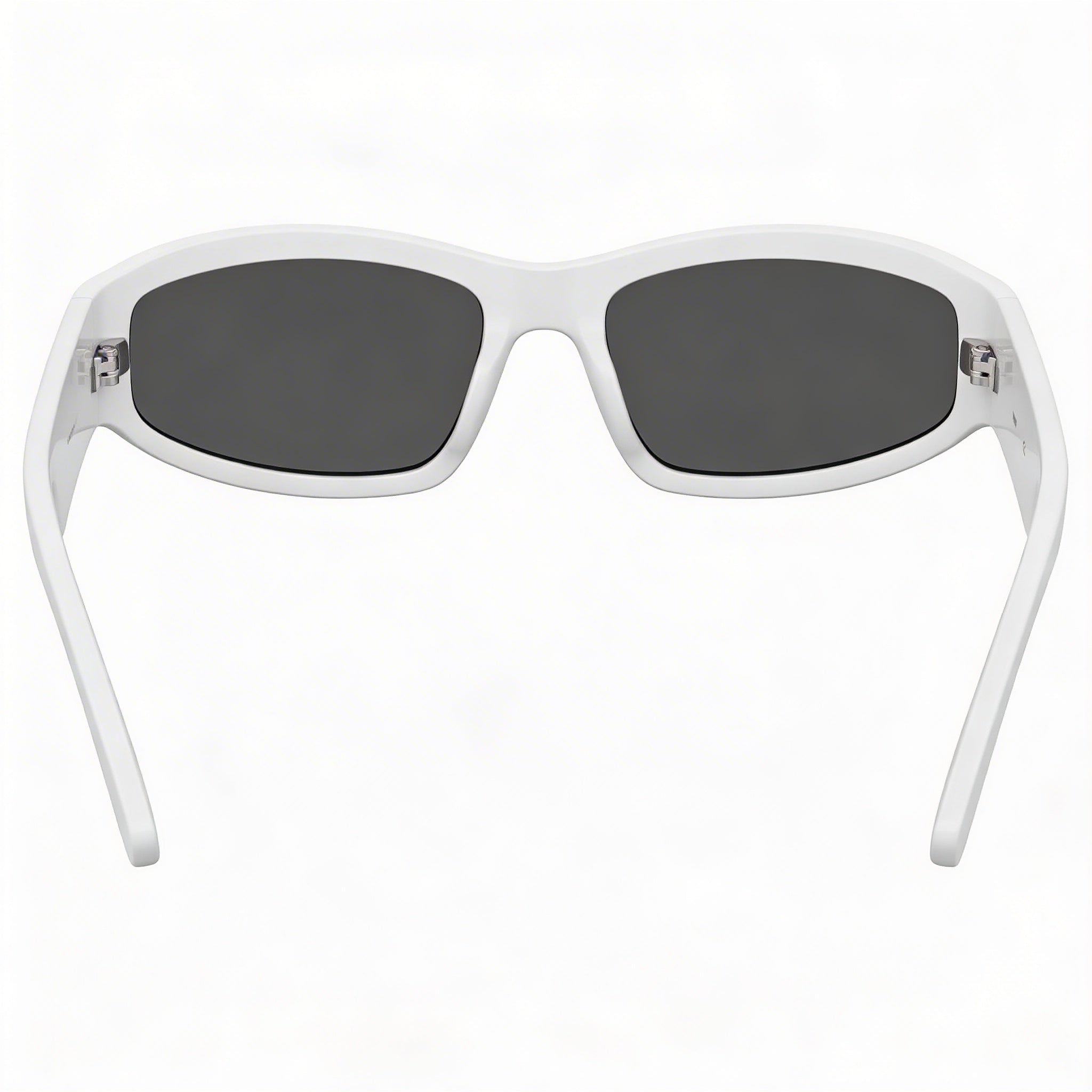 Moschino Casual Men's Matte White POLYAMIDE INJ-GRIL. Frame Sunglasses with Grey Lenses 60mm, Photo 3