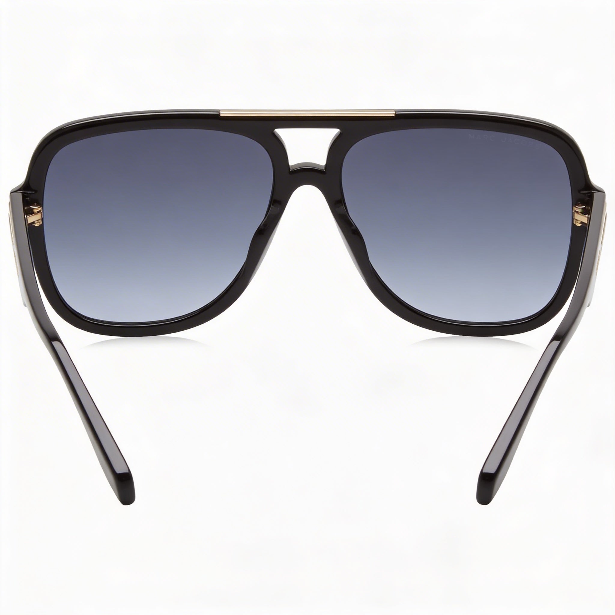 Marc Jacobs Comtemporary Unisex Black Acetate Sunglasses with UV Protection, Dark Grey Shaded Lenses 58mm, Photo 4