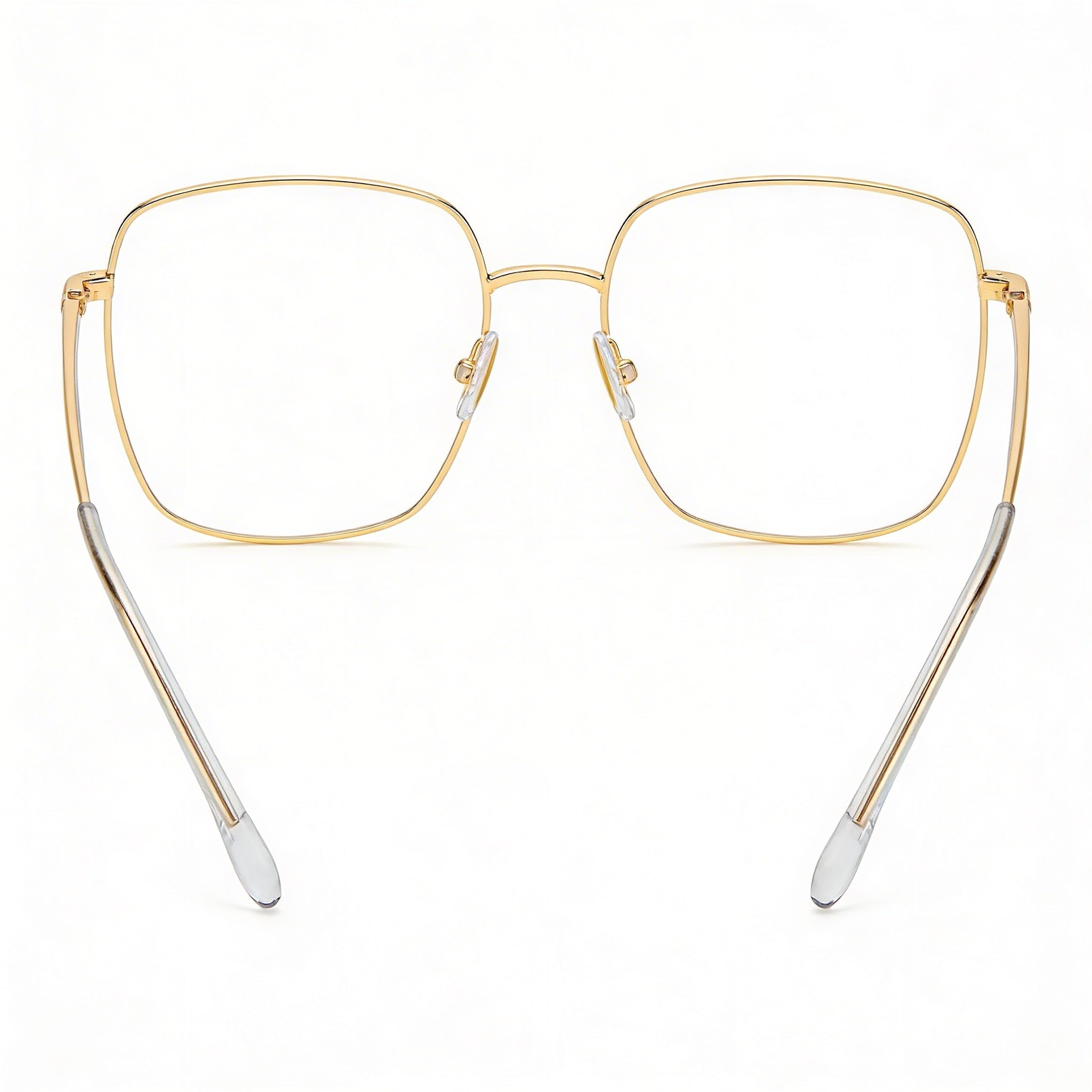 Gafas Cuadradas Unisex Isabel Marant Im0029 de Metal Oro Rosa con Puntas de Varilla de Acetato, Ancho de Lente 55mm, Photo 4