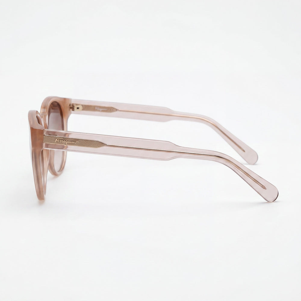Gafas de sol Salvatore Ferragamo SF1068S de mujer, plástico color té cristal, 52 mm, marrones, sin polarizar, 100% protección UV