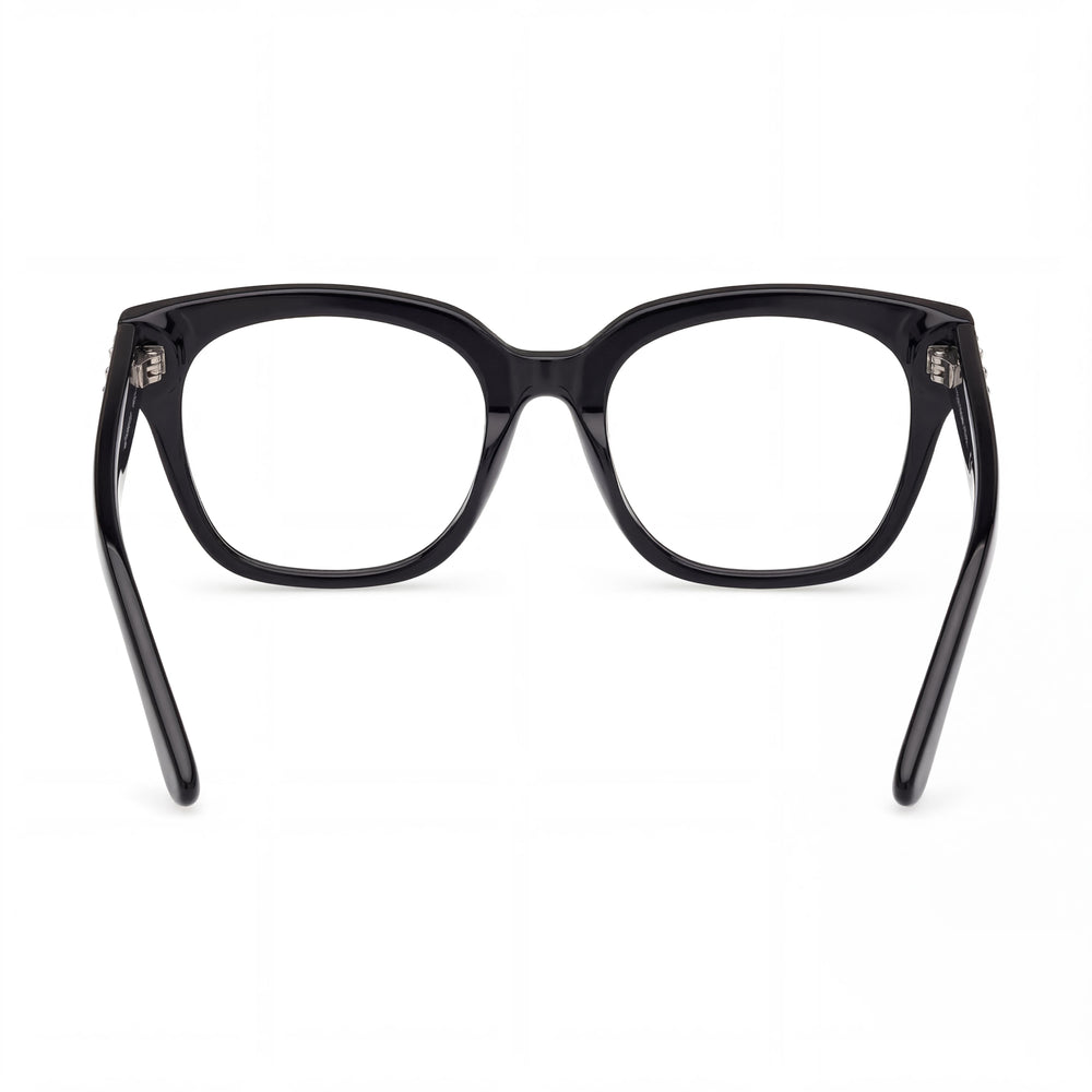 GUESS by Marciano Gm50017 Gafas para mujer con montura de plástico negro brillante y lentes de policarbonato - Talla 52/19/140