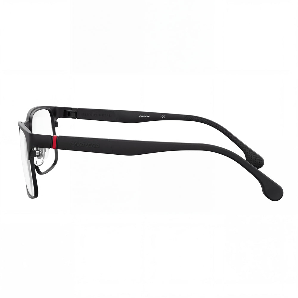 Carrera Women's Eyeglasses - Carrera 8849 Model - Matte Black Metal Full-Rim Rectangle Frame - Size 57mm