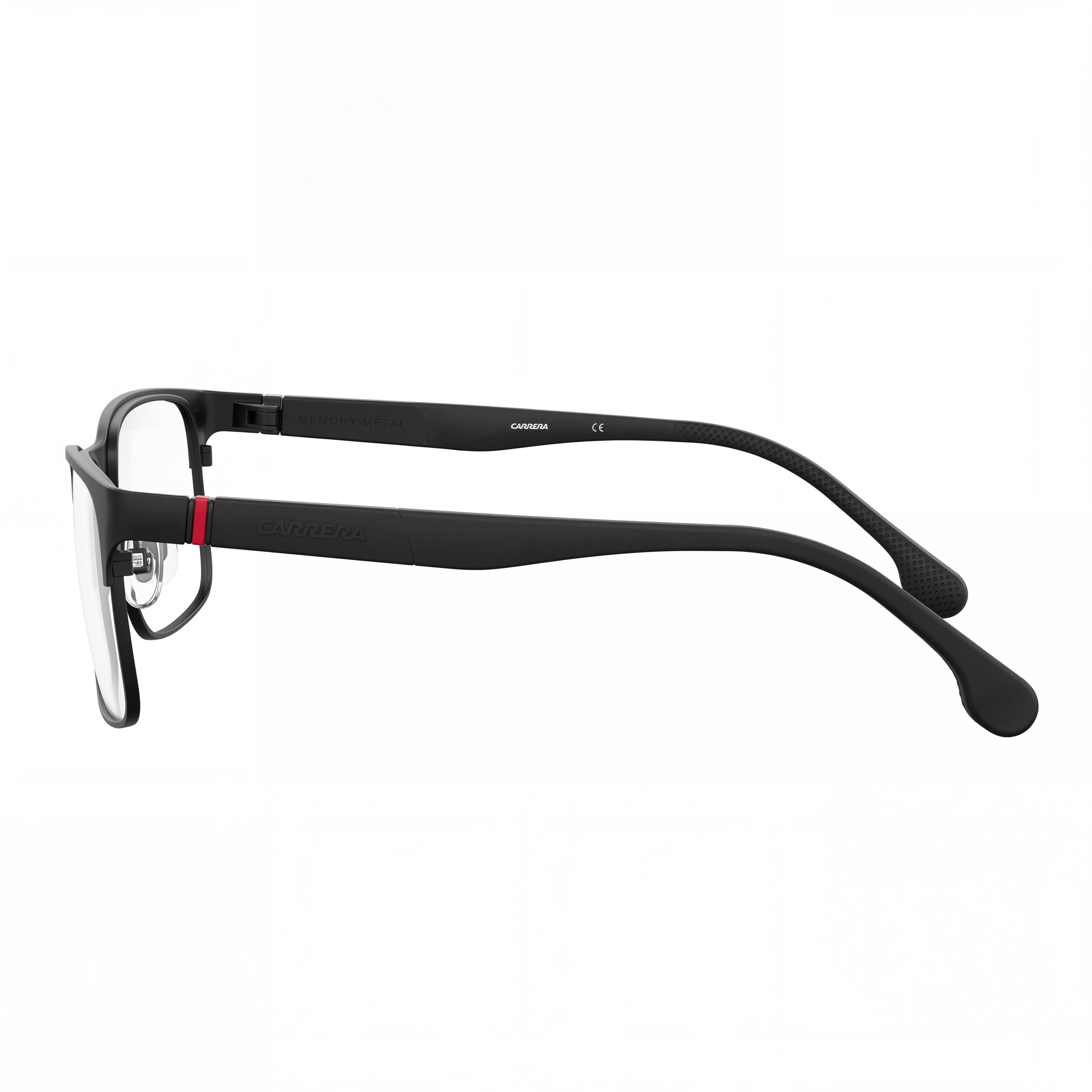 Carrera Women's Eyeglasses - Carrera 8849 Model - Matte Black Metal Full-Rim Rectangle Frame - Size 57mm, Photo 2